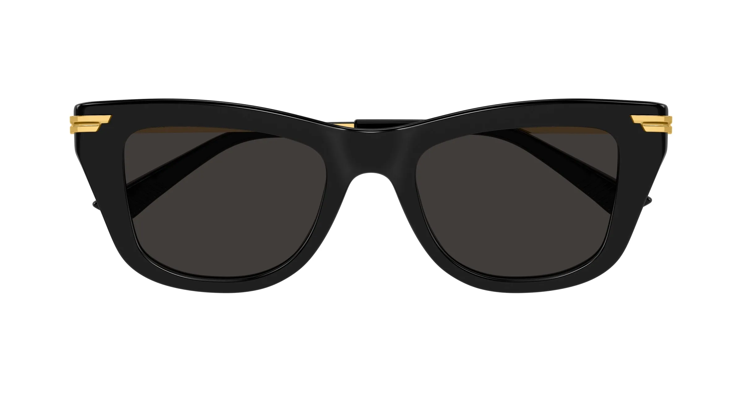 Bottega Veneta BV1369S 001 Occhiali da sole Acetato Nero Grigio Squadrata - immagine 2