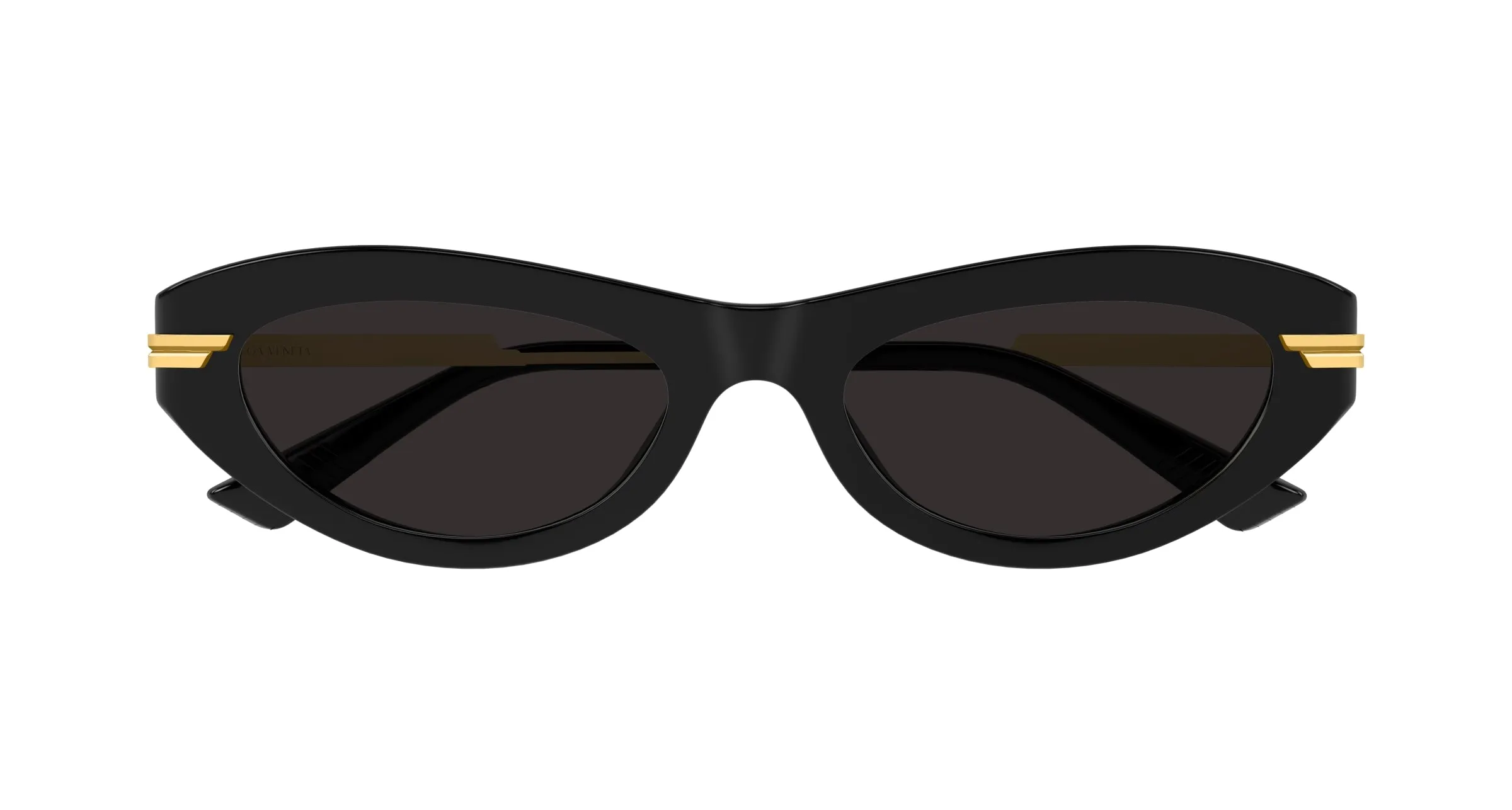 Bottega Veneta BV1368S 001 Occhiali da sole Acetato Nero Grigio Rotonda - immagine 2