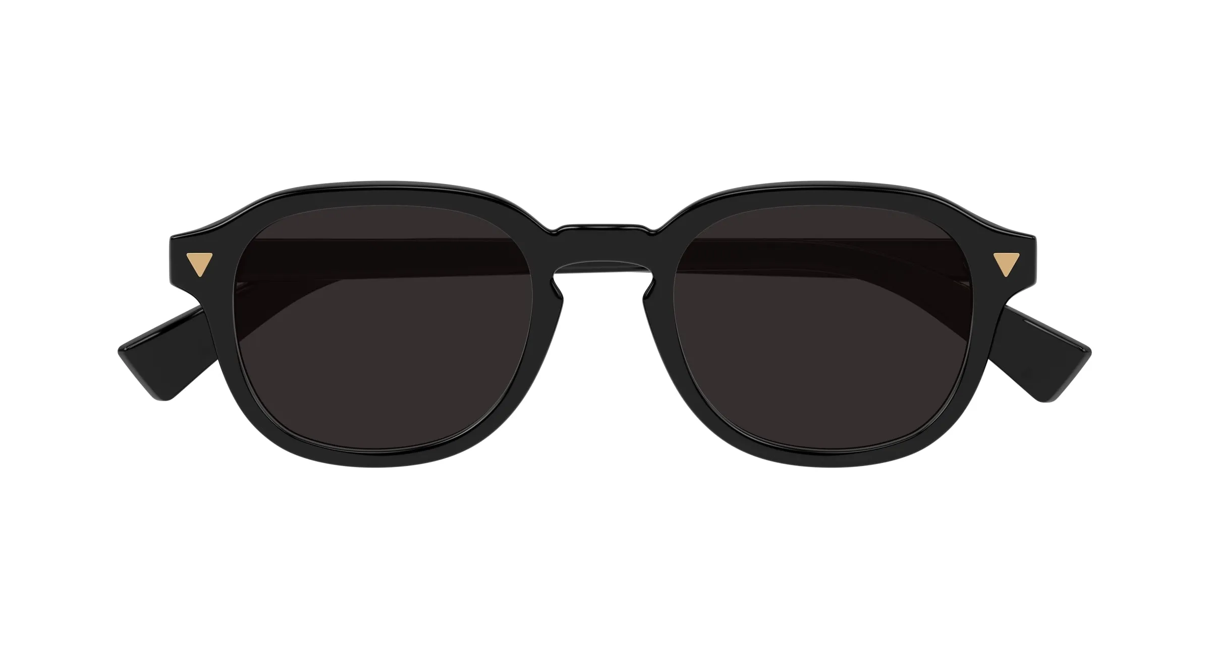Bottega Veneta BV1364S 001 Occhiali da sole Acetato Nero Grigio Rotonda - immagine 2