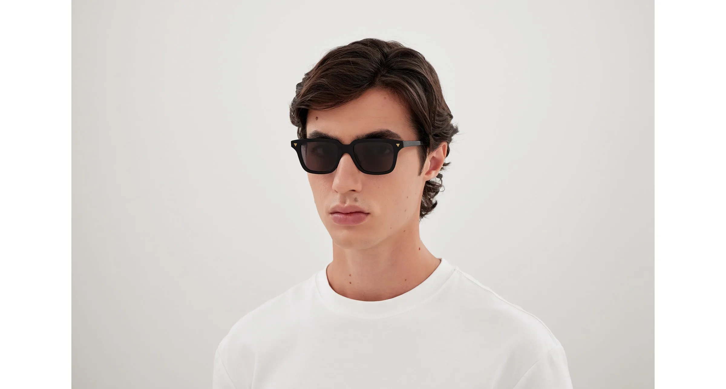 Bottega Veneta BV1363S 001 Occhiali da sole Acetato Nero Grigio Squadrata - immagine 4
