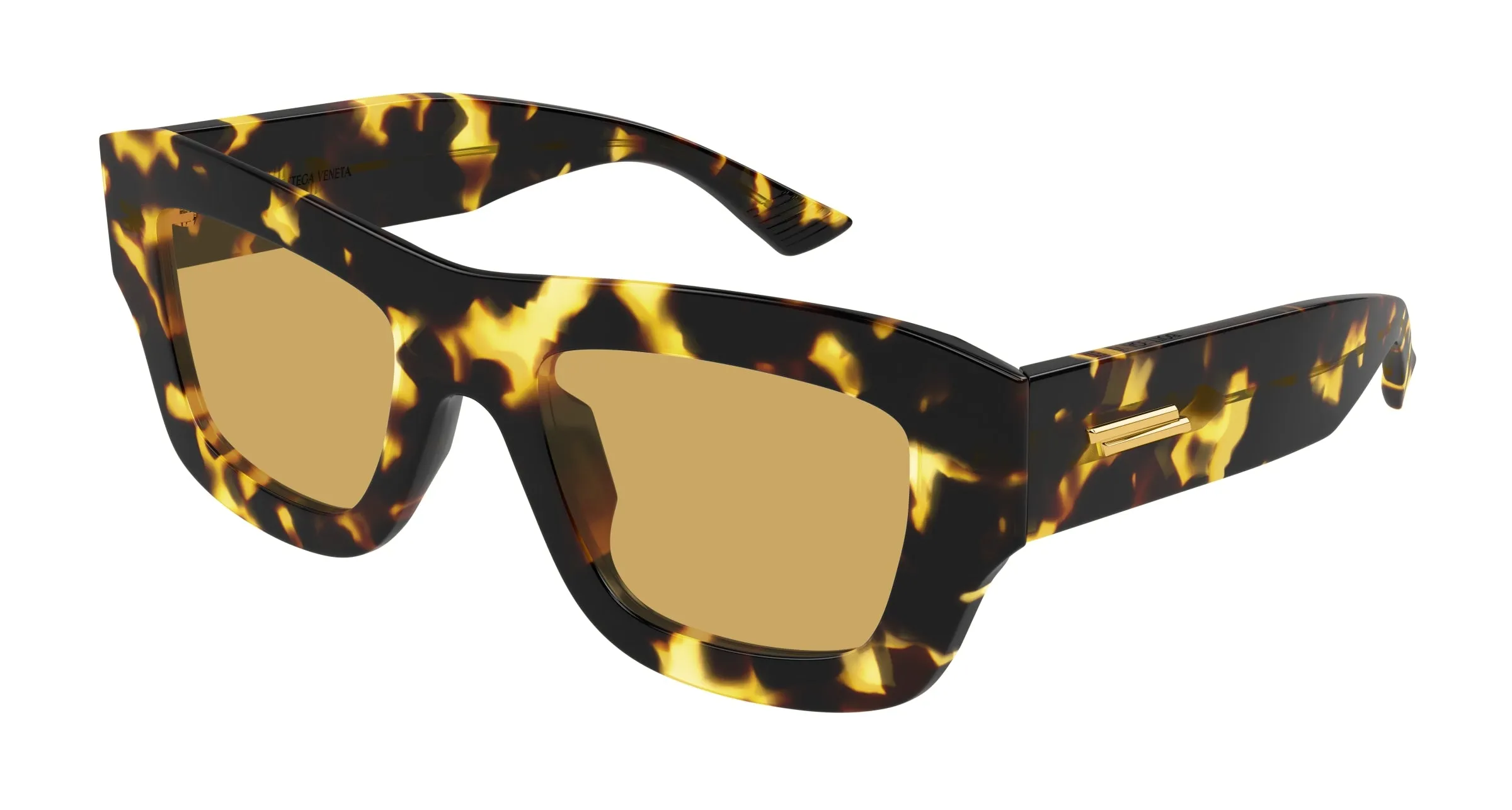 Bottega Veneta BV1357S 003 Occhiali da sole Acetato Havana Marrone Squadrata - immagine 1