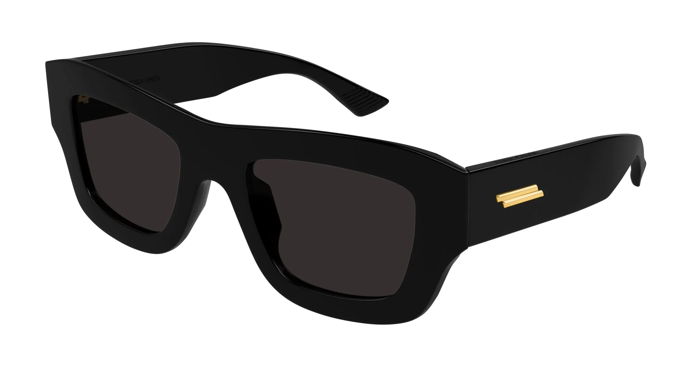 Bottega Veneta BV1357S 001 Occhiali da sole Acetato Nero Grigio Squadrata - immagine 1