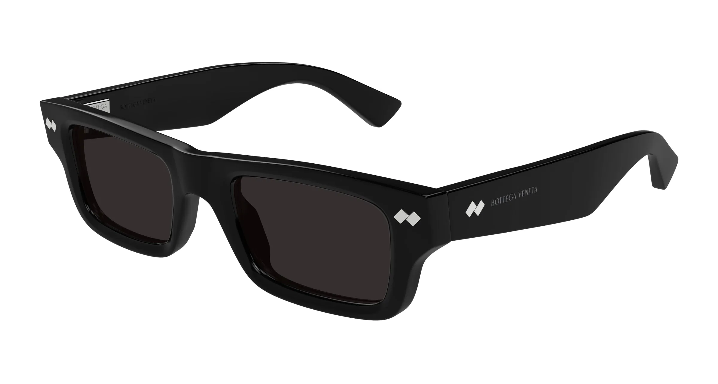 Bottega Veneta BV1351S 001 Occhiali da sole Acetato Nero Grigio Squadrata - immagine 1