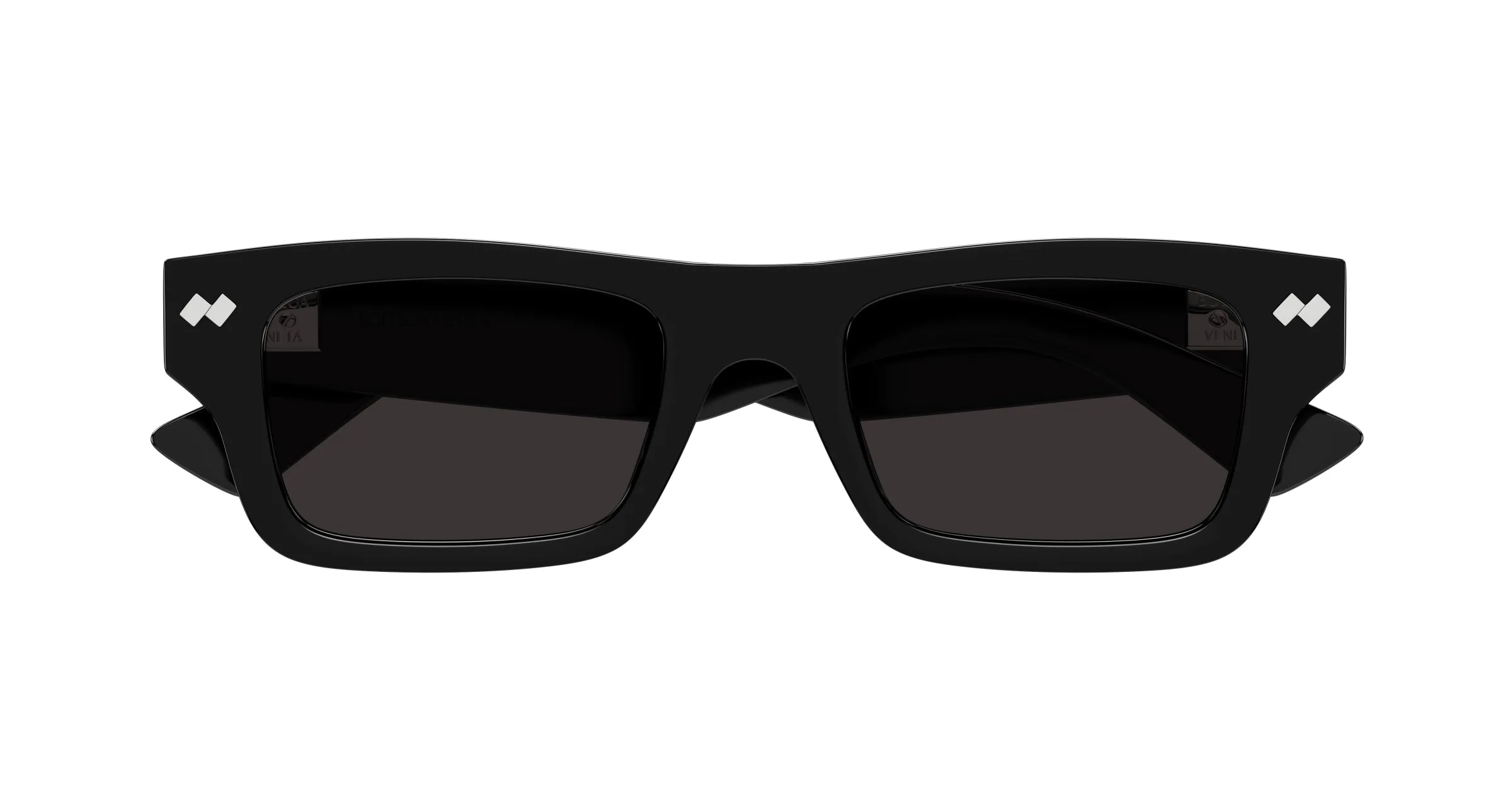 Bottega Veneta BV1351S 001 Occhiali da sole Acetato Nero Grigio Squadrata - immagine 2
