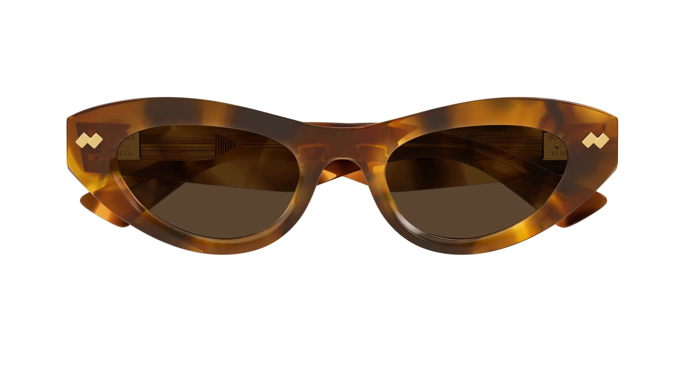 Bottega Veneta BV1350S 002 Occhiali da sole Acetato Havana Marrone Cat Eye - immagine 2