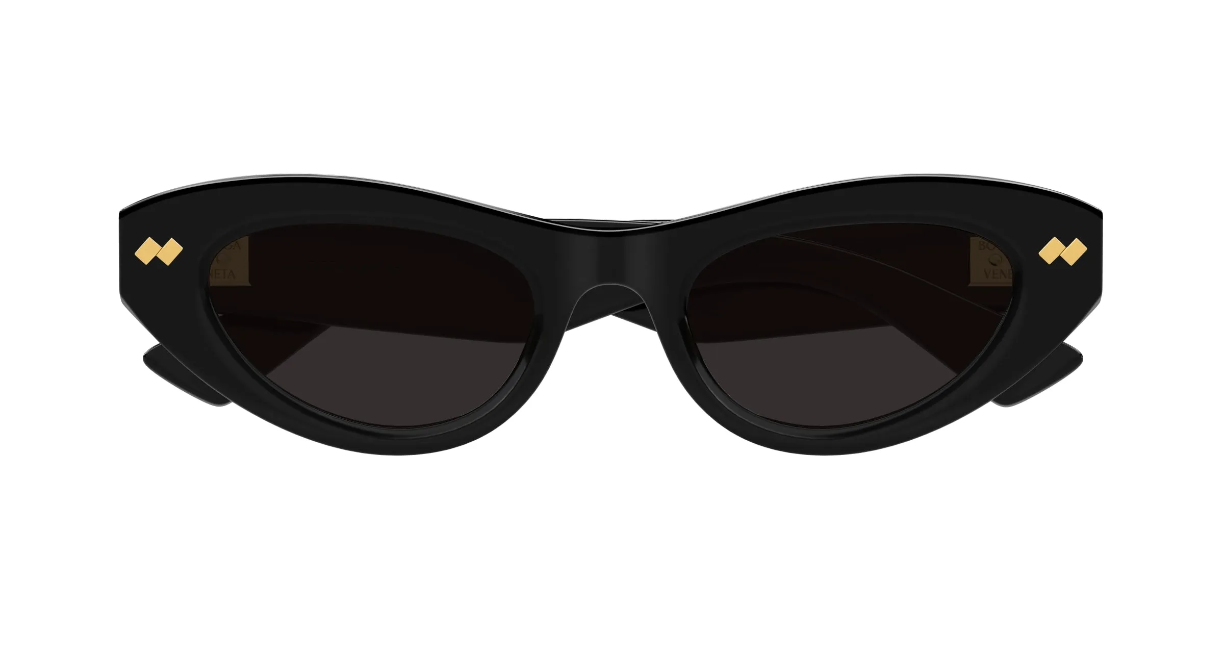 Bottega Veneta BV1350S 001 Occhiali da sole Acetato Nero Grigio Cat Eye - immagine 2