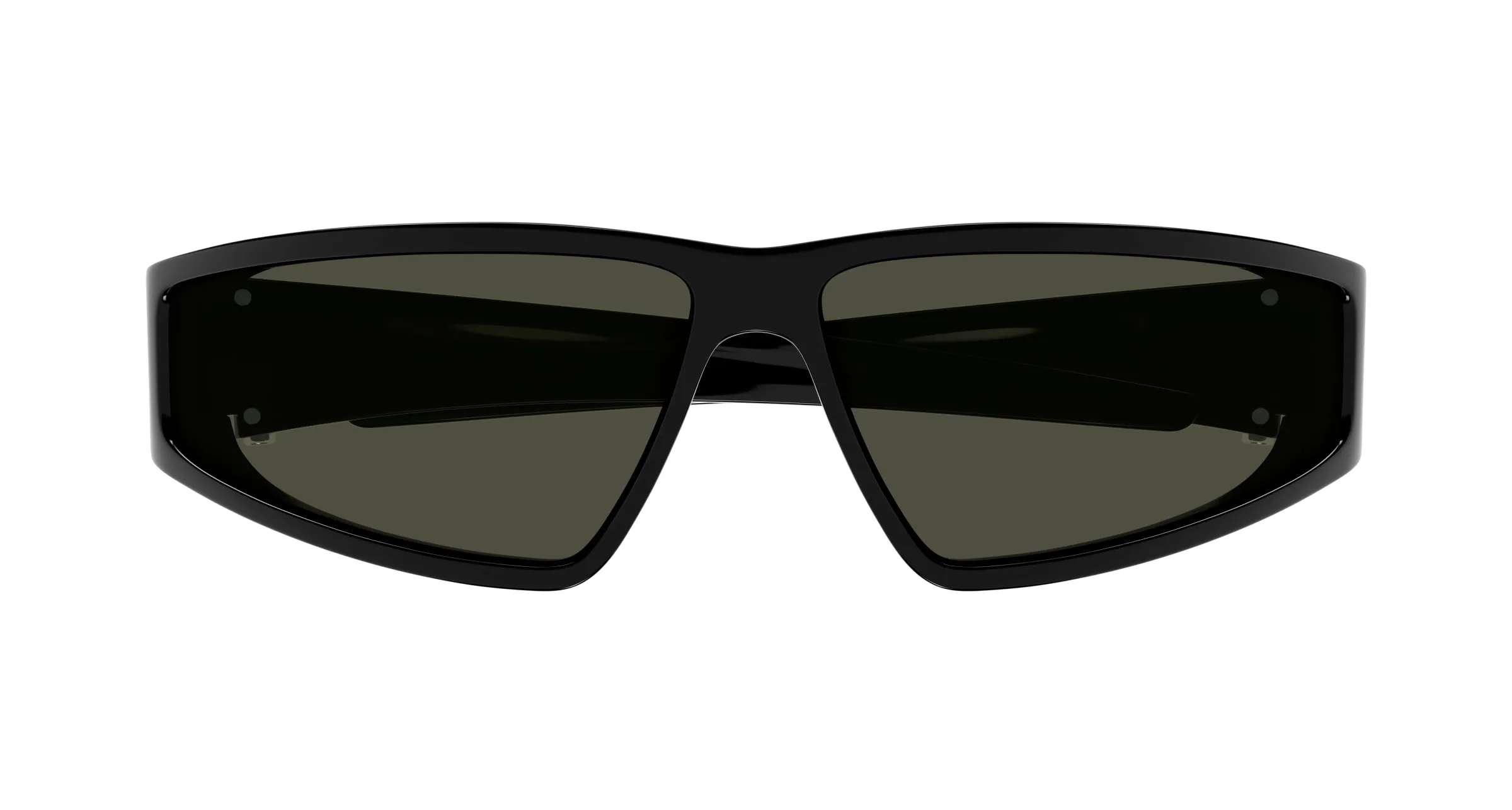 Alexander McQueen AM0490S 001 Occhiali da sole Bio-iniettato Nero Grigio Geometrica - immagine 2