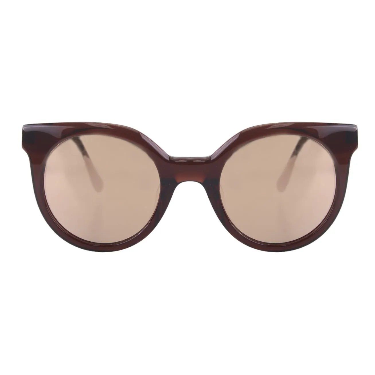 Italia Independent Donna I-LIGHT METAL 0801 044.ACE Occhiali da sole outlet Acetato Marrone Marrone Rotonda - immagine 2