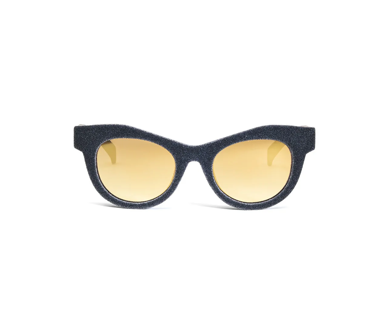 Italia Independent Donna 0096V 077.GLD Occhiali da sole outlet Plastica Grigio Arancione Cat Eye Sfumato - immagine 2