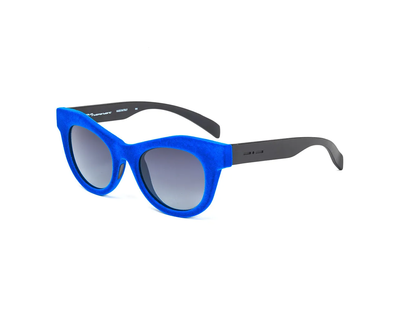 Italia Independent Donna 0096V 022.000 Occhiali da sole outlet Plastica Blu Grigio Cat Eye Sfumato - immagine 1