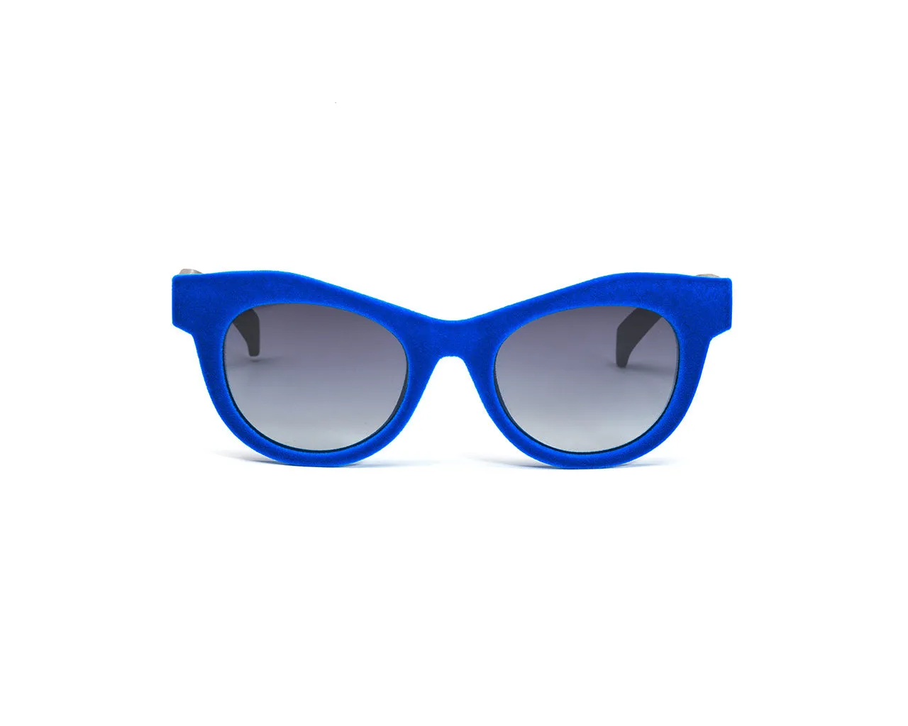 Italia Independent Donna 0096V 022.000 Occhiali da sole outlet Plastica Blu Grigio Cat Eye Sfumato - immagine 2