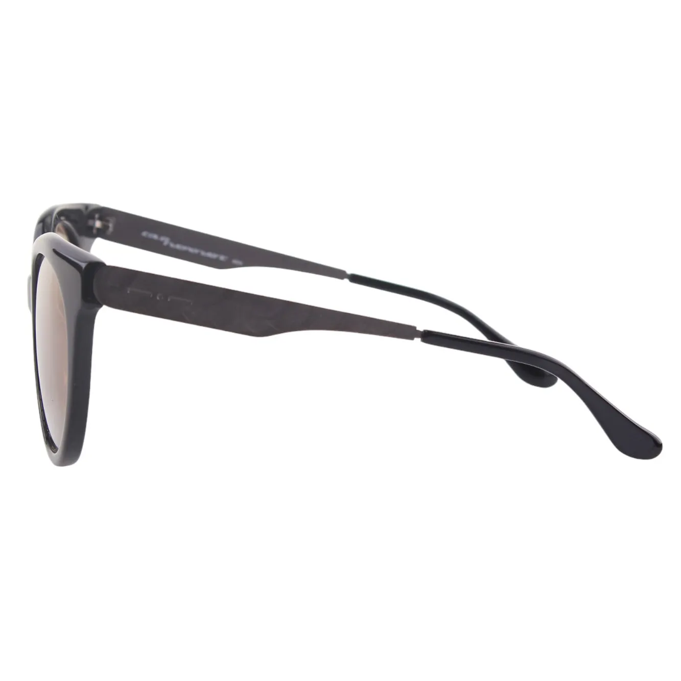 Italia Independent Donna I-LIGHT METAL 0801 009.ACE Occhiali da sole outlet Acetato Nero Grigio Cat Eye - immagine 3