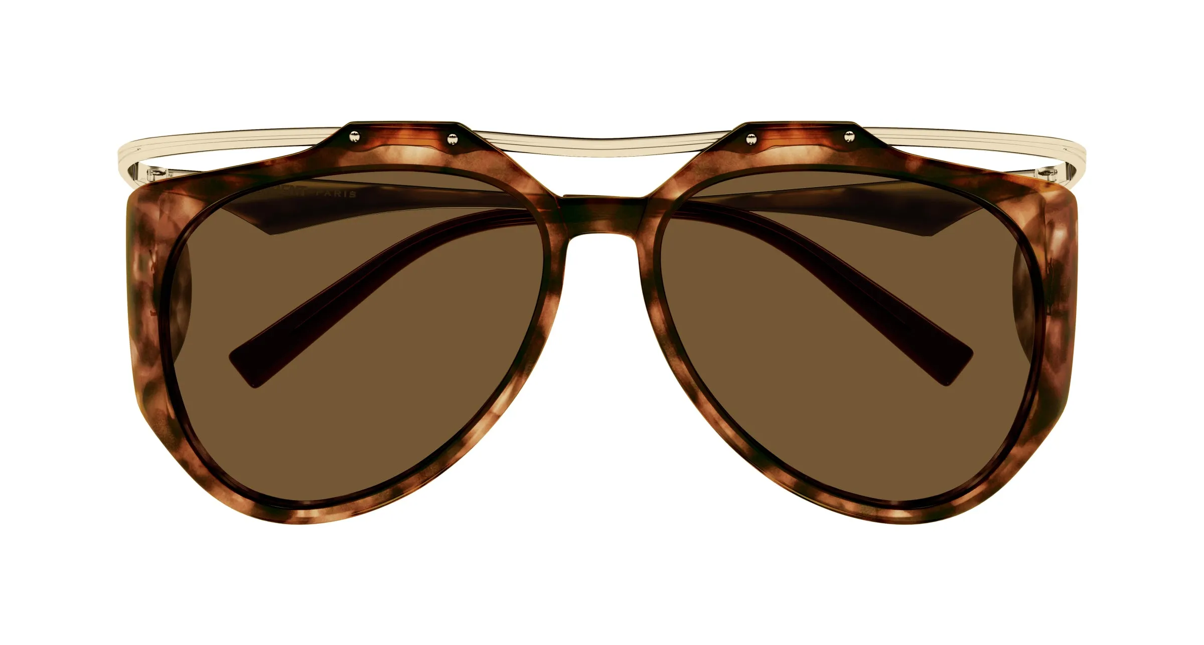 SAINT LAURENT SL M137/F AMELIA 002 Occhiali da sole Bio-iniettato Havana Marrone Pilot - immagine 2