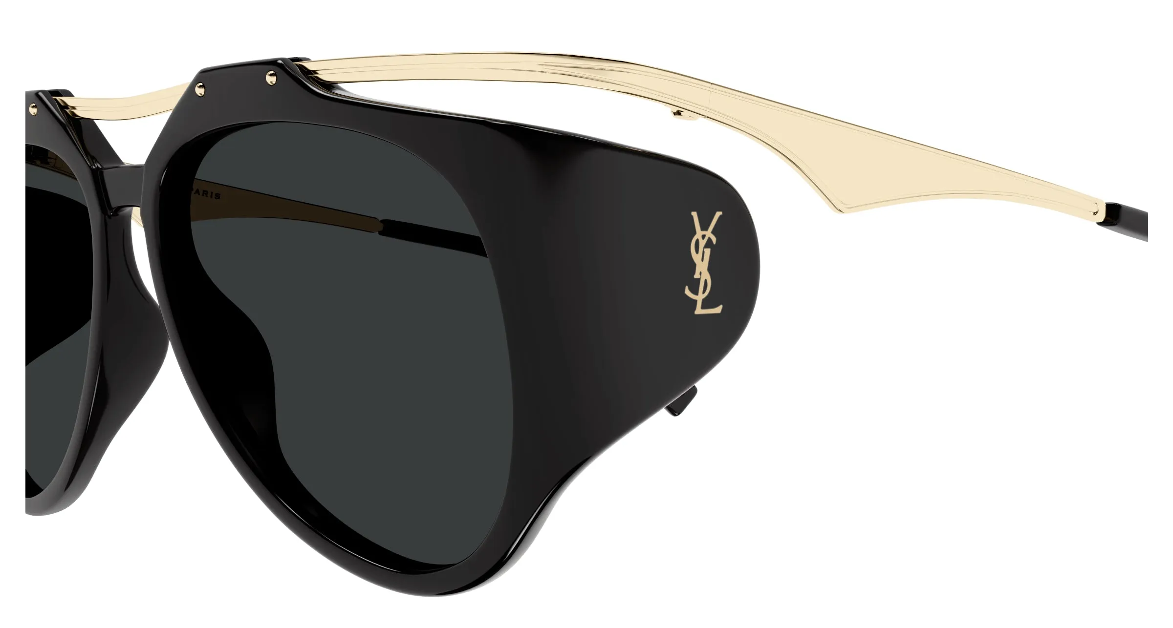 SAINT LAURENT SL M137/F AMELIA 001 Occhiali da sole Bio-iniettato Nero Nero Pilot - immagine 3