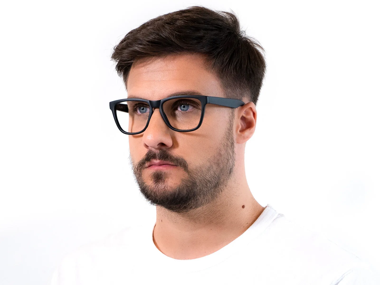 XLAB Unisex DEVON2 Montature da vista Plastica Blu Squadrata Anti-luce blu Anti luce blu - per PC - immagine 3