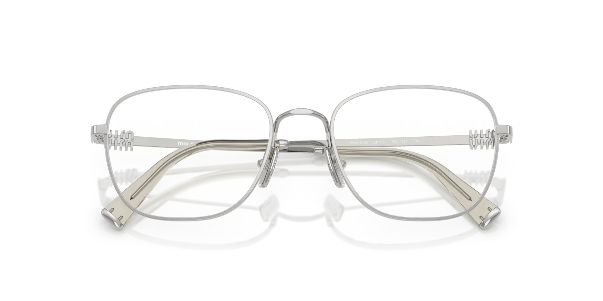 Miu Miu MU 50WV 1BC1O1 Montature da vista Metallo Argento Squadrata Normale - immagine 2
