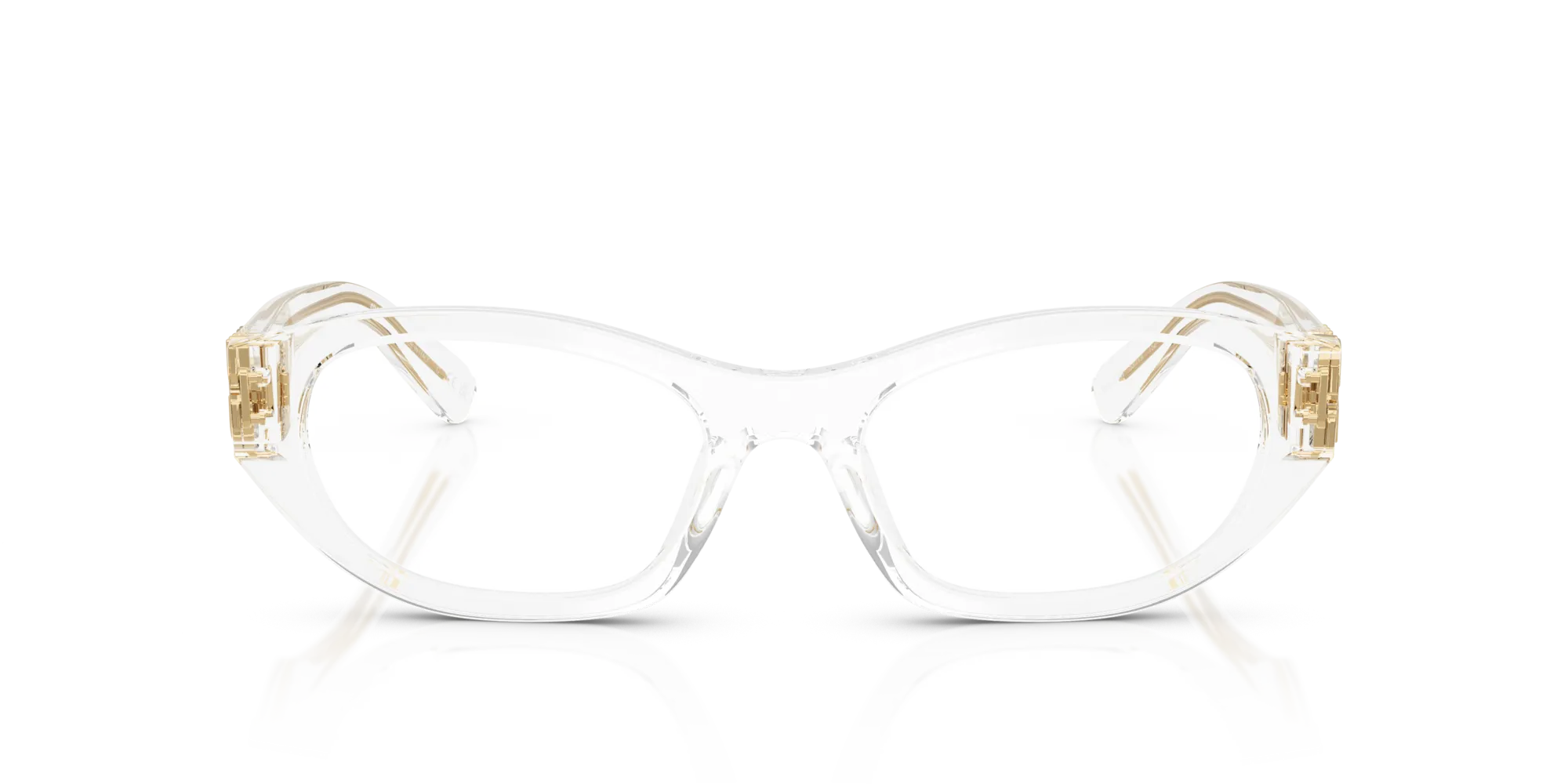 Miu Miu MU 03WV 15Z1O1 Montature da vista Acetato Trasparente Geometrica Normale - immagine 3