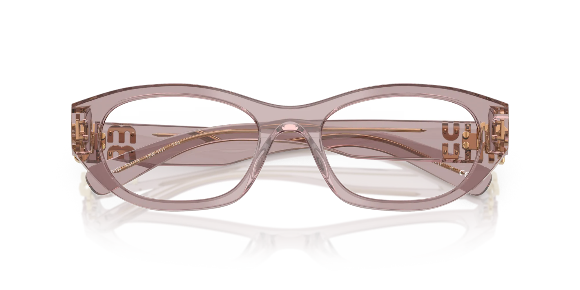 Miu Miu MU 03WV 12W1O1 Montature da vista Acetato Viola Geometrica Normale - immagine 2