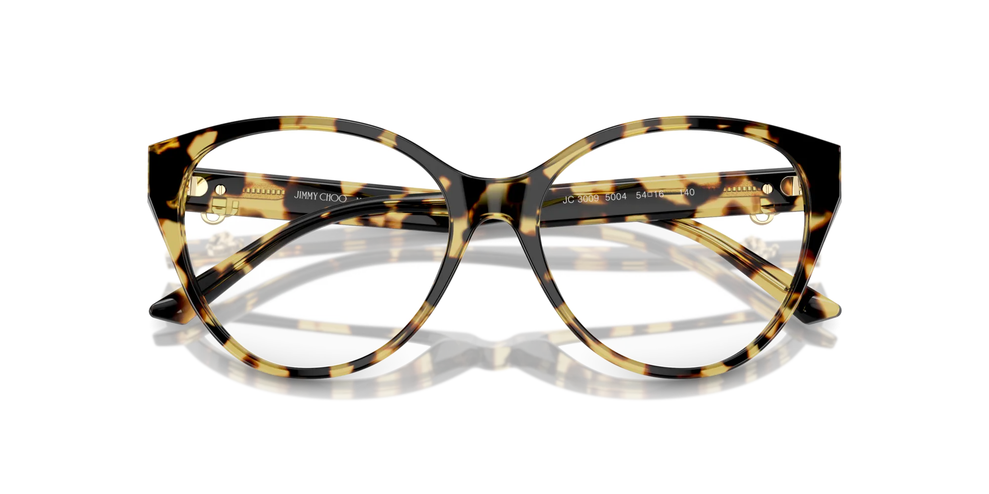Jimmy Choo JC3009 5004 Montature da vista Acetato Havana Cat Eye - immagine 2
