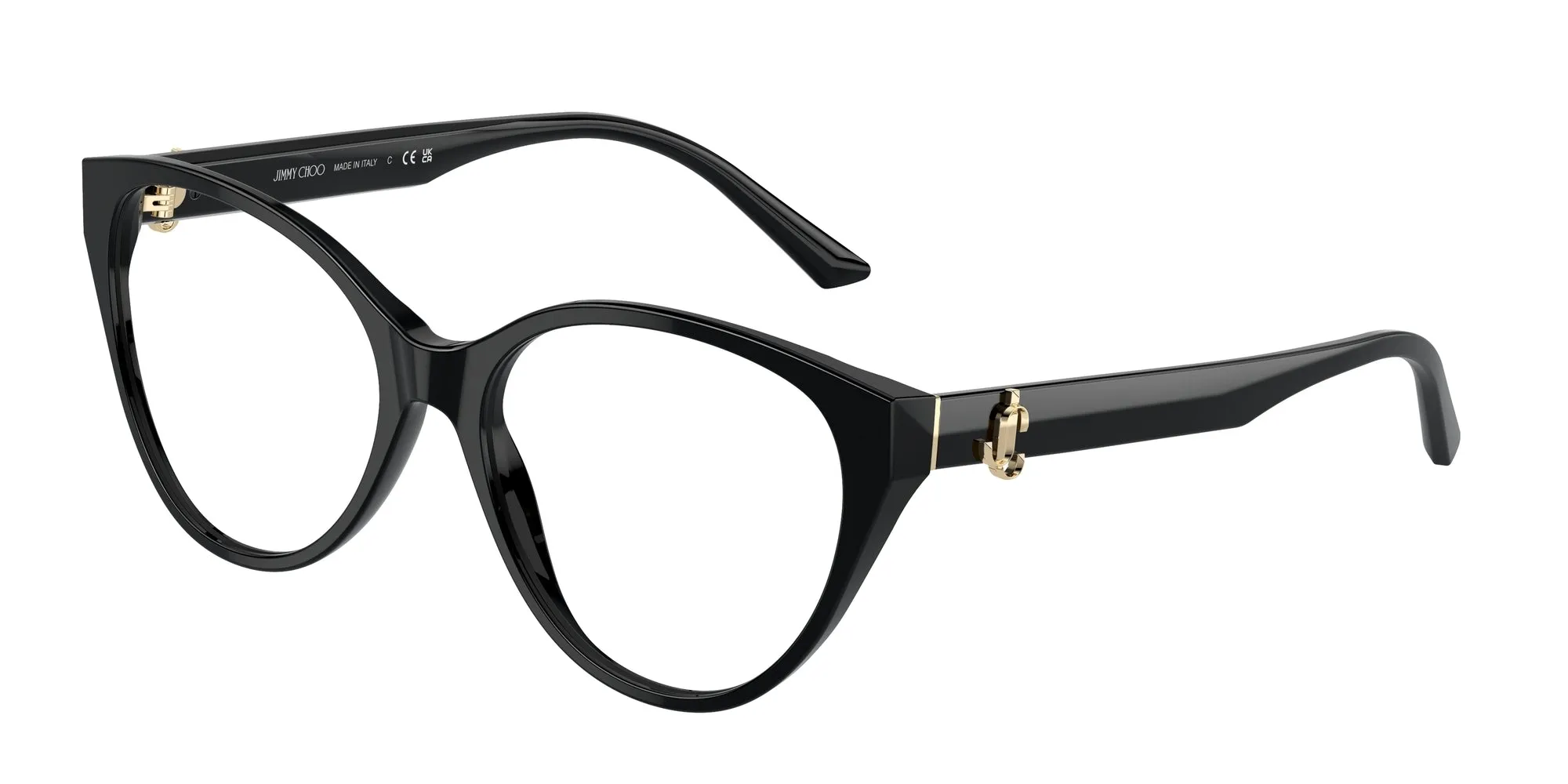 Jimmy Choo JC3009 5000 Montature da vista Acetato Nero Cat Eye - immagine 1
