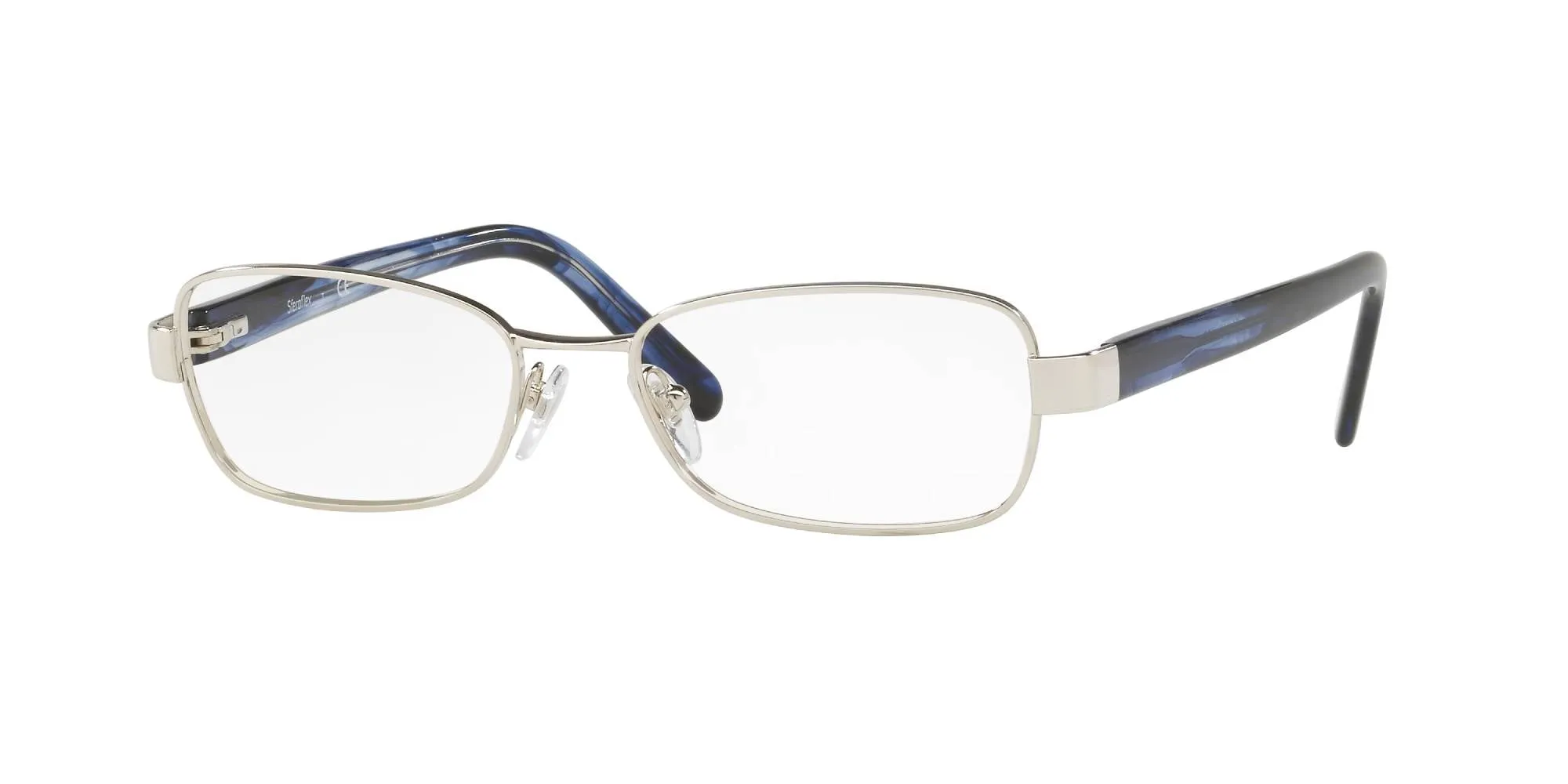 Sferoflex Donna SF2589 103 Montature da vista Metallo Argento Squadrata - immagine 1