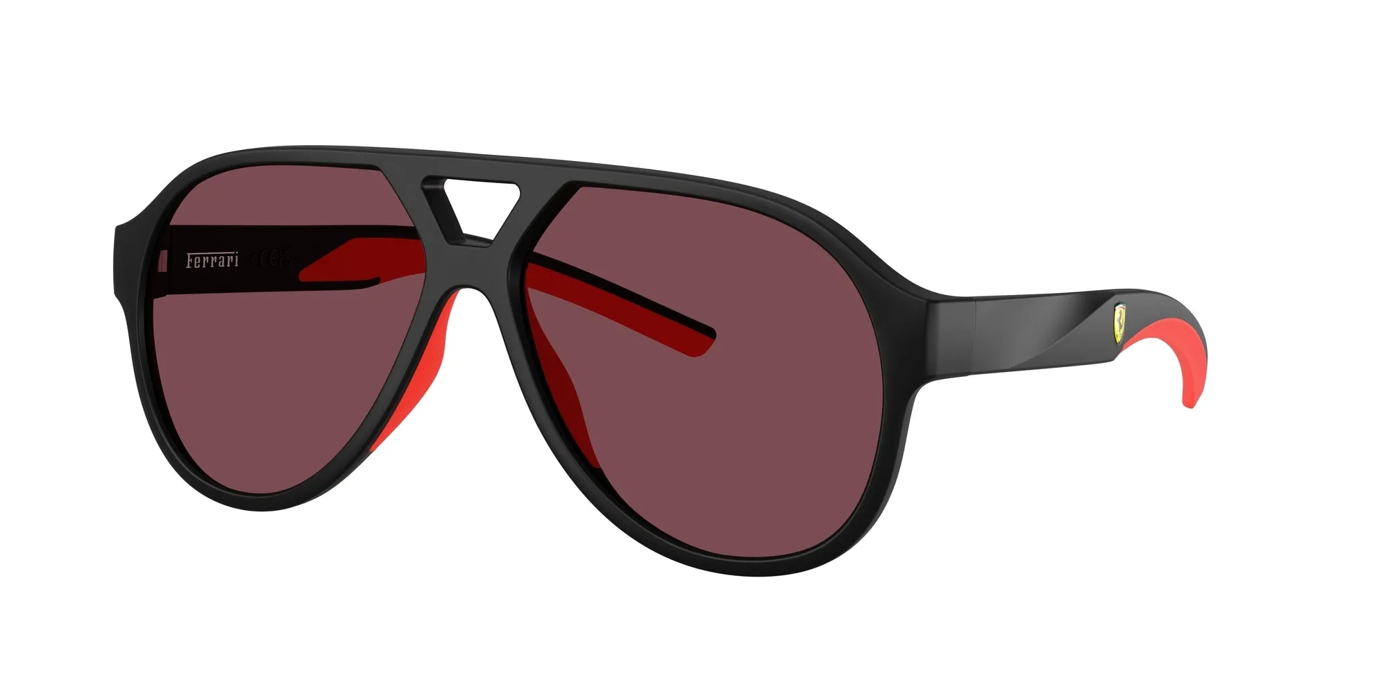 Ferrari Scuderia FZ6014U 504/1E Occhiali da sole Iniettato Nero Rosso Pilot Normale - immagine 1