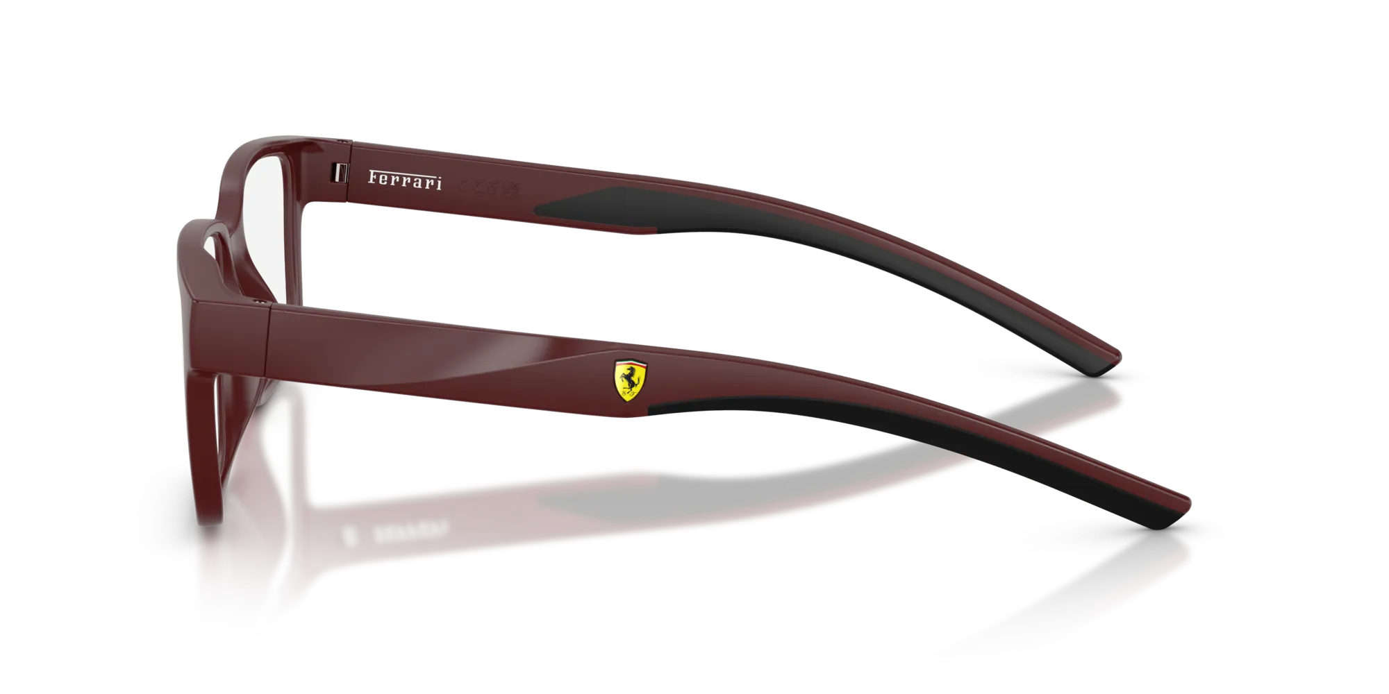 Ferrari Scuderia FZ8018D 530 Montature da vista Iniettato Bordeaux Squadrata Normale - immagine 4
