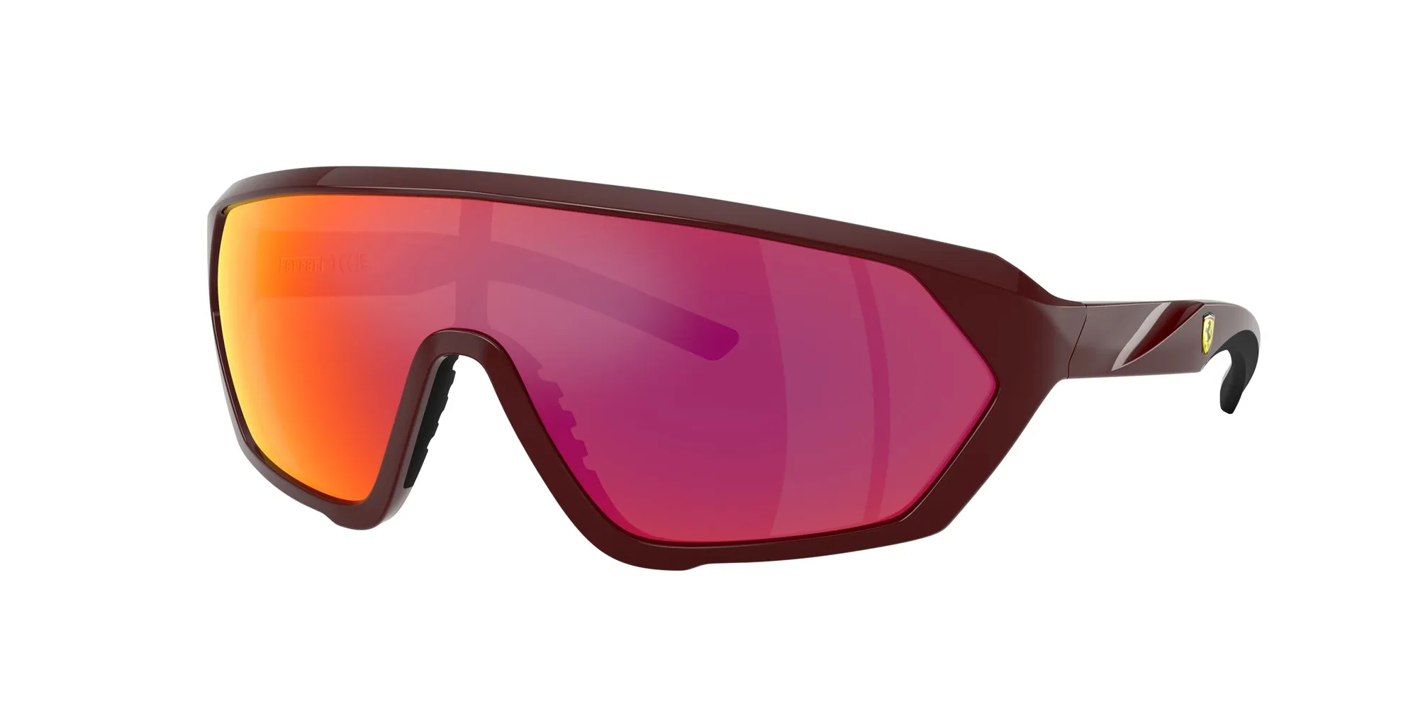 Ferrari Scuderia FZ6017U 525/6Q Occhiali da sole Iniettato Bordeaux Rosso Pillow Normale Specchiato - immagine 1