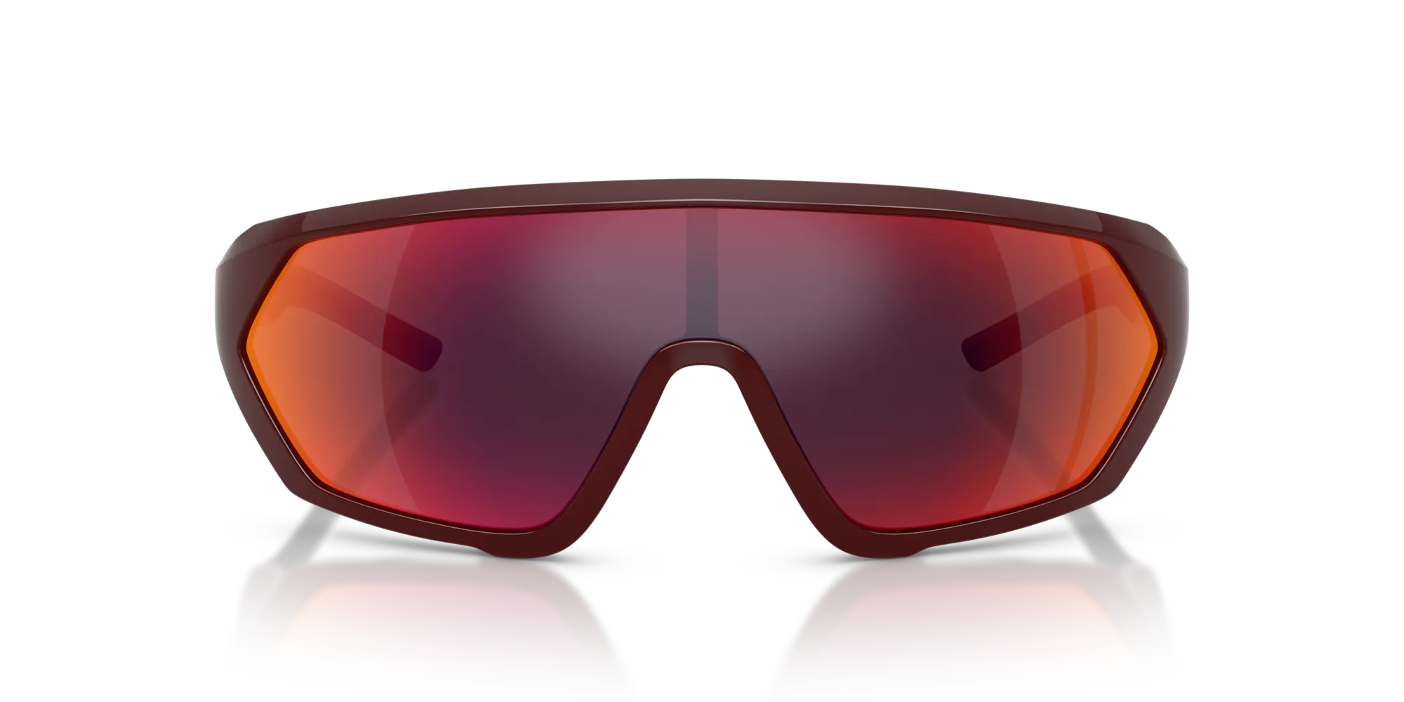 Ferrari Scuderia FZ6017U 525/6Q Occhiali da sole Iniettato Bordeaux Rosso Pillow Normale Specchiato - immagine 3