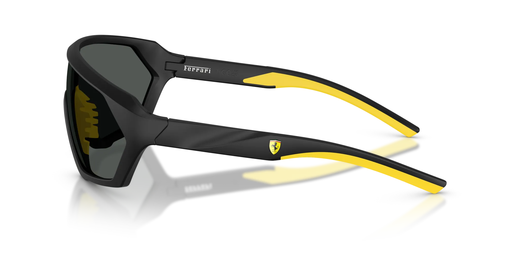 Ferrari Scuderia FZ6017U 504/87 Occhiali da sole Iniettato Nero Grigio Pillow Normale - immagine 4