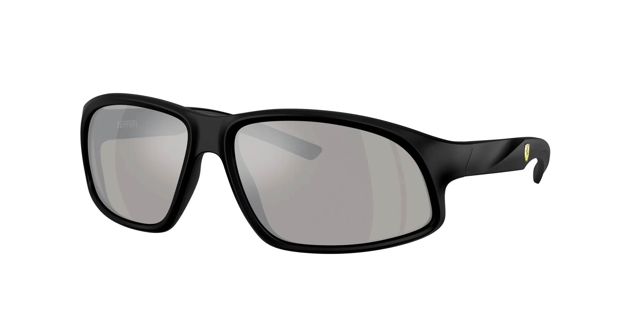 Ferrari Scuderia FZ6016U 504/6G Occhiali da sole Iniettato Nero Grigio Geometrica Normale Specchiato - immagine 1
