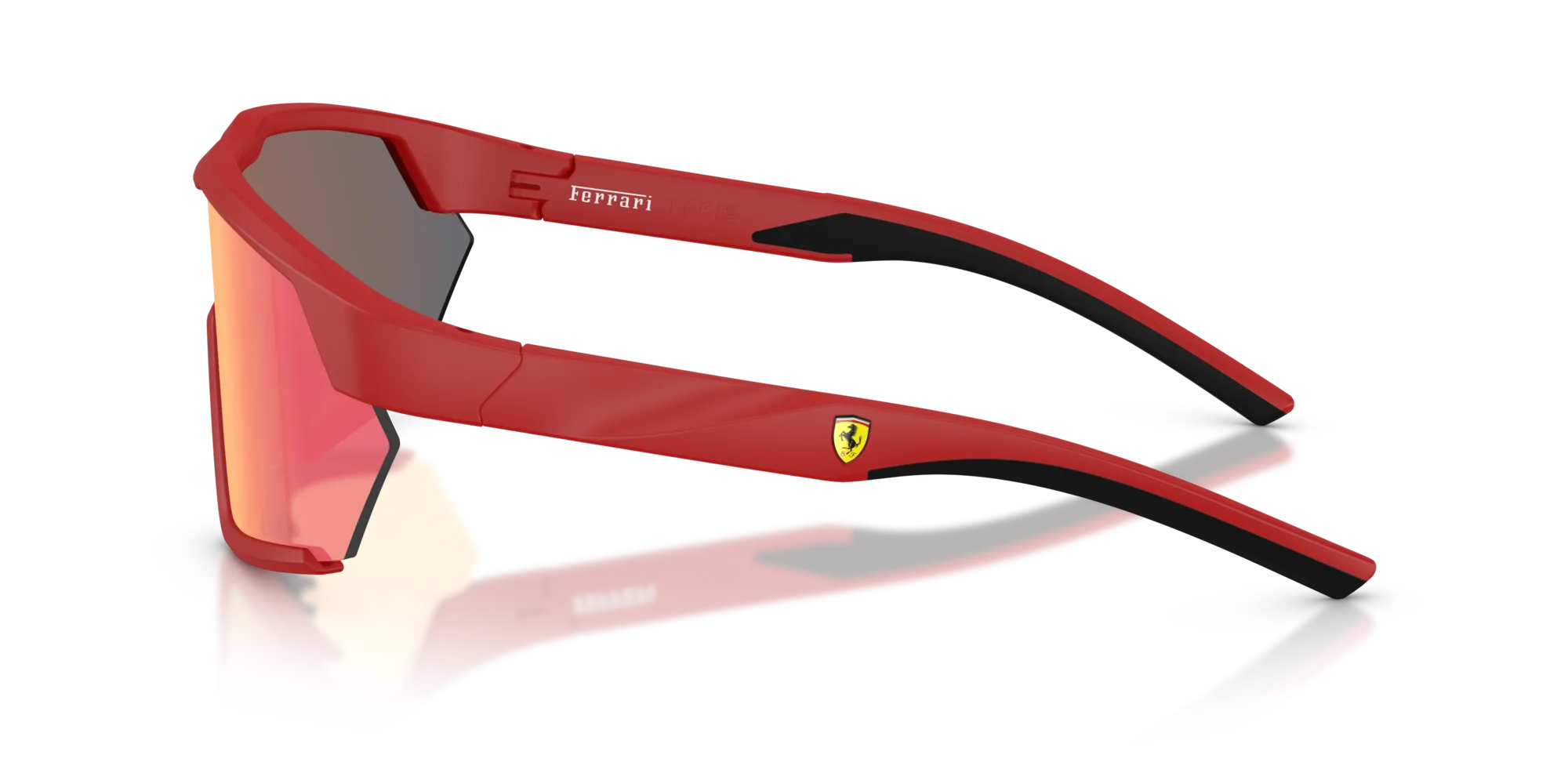Ferrari Scuderia FZ6018U 514/6Q Occhiali da sole Iniettato Rosso Oro Geometrica Normale - immagine 4