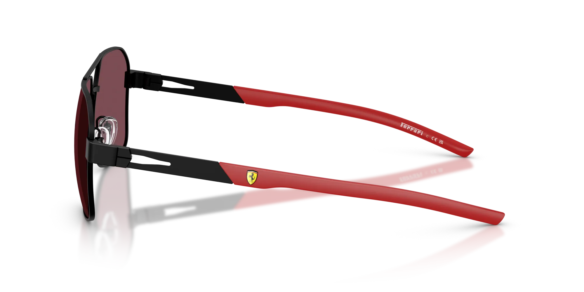 Ferrari Scuderia FZ5003 101/1E Occhiali da sole Metallo Nero Rosso Squadrata Normale - immagine 4