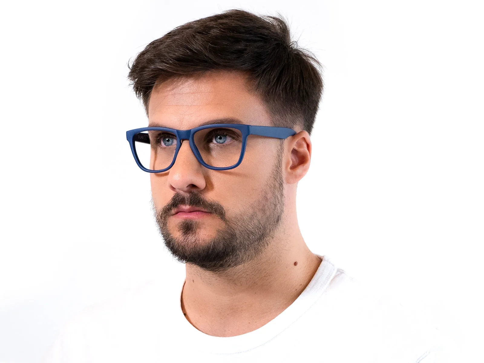 XLAB Unisex DEVON1 Montature da vista Plastica Trasparente Squadrata Fotocromatico - immagine 3