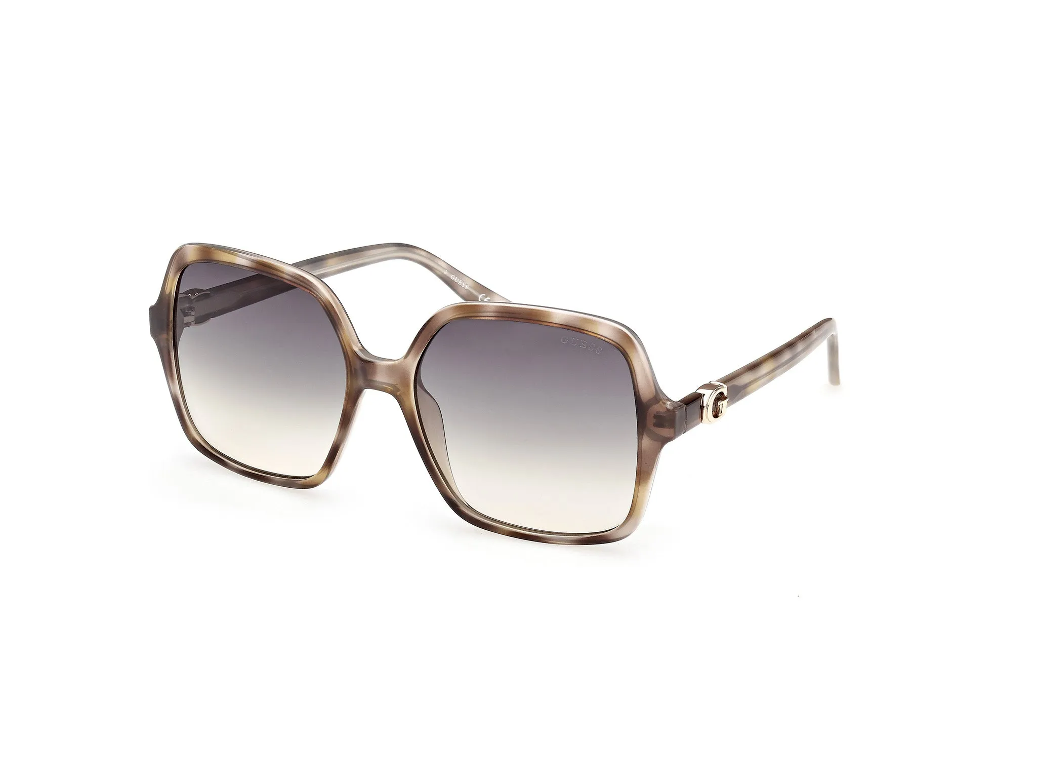 Guess GU00190 95P Occhiali da sole Iniettato Havana Squadrata Normale Sfumato - immagine 1