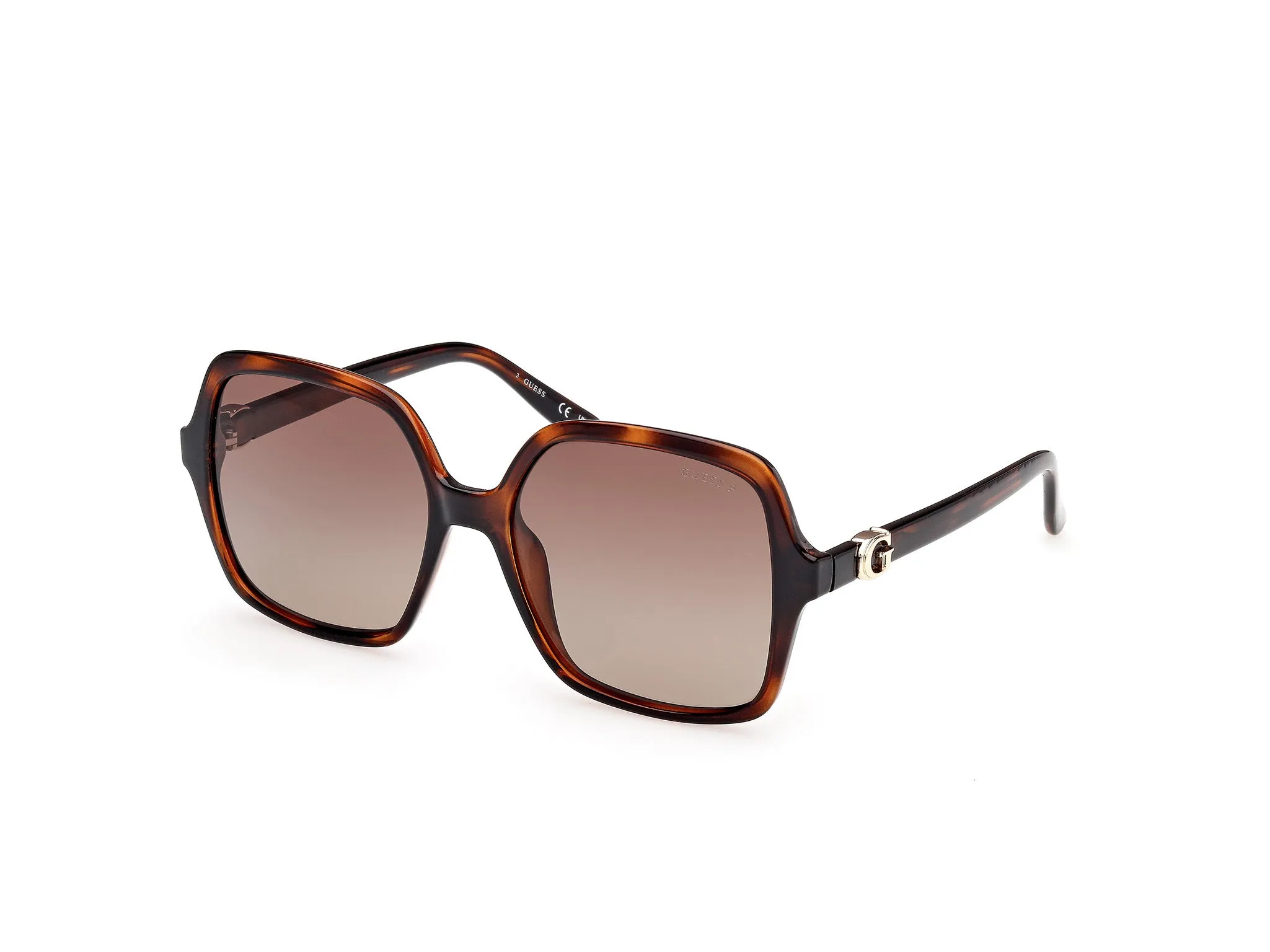 Guess GU00190 52H Occhiali da sole Iniettato Havana Marrone Squadrata Polarizzata Sfumato - immagine 1
