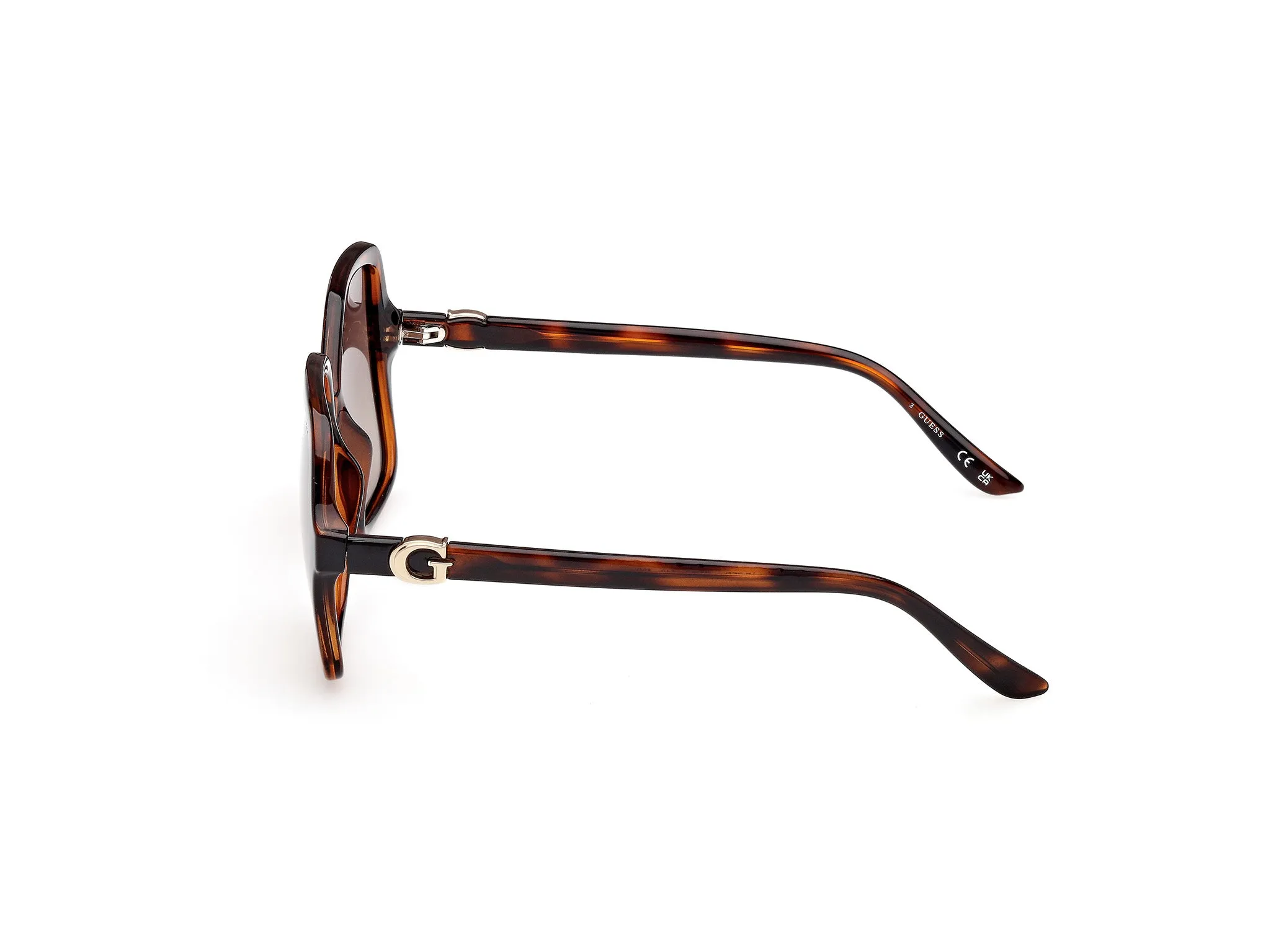 Guess GU00190 52H Occhiali da sole Iniettato Havana Marrone Squadrata Polarizzata Sfumato - immagine 3