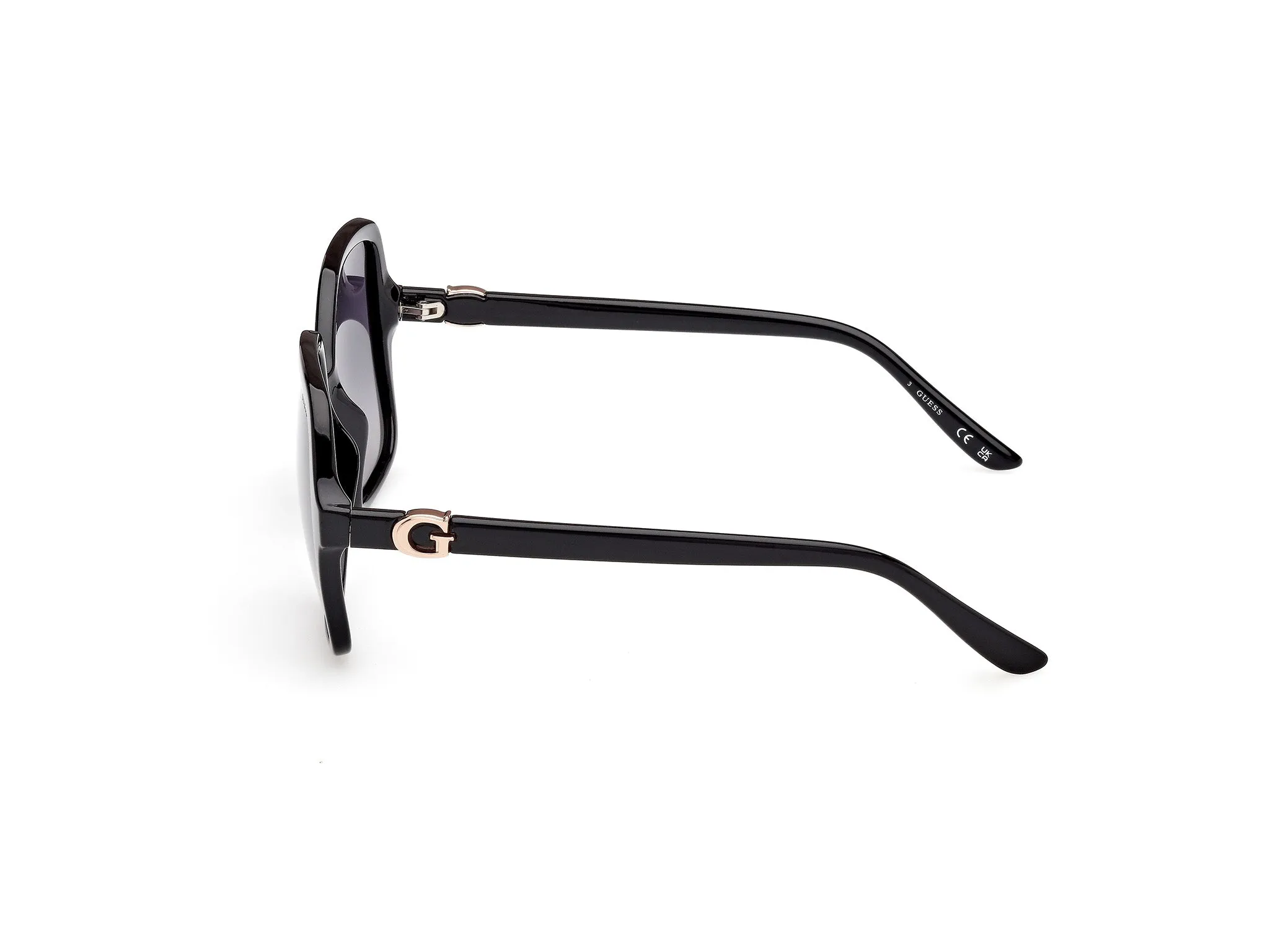 Guess GU00190 01D Occhiali da sole Iniettato Nero Fumo Squadrata Polarizzata Sfumato - immagine 3