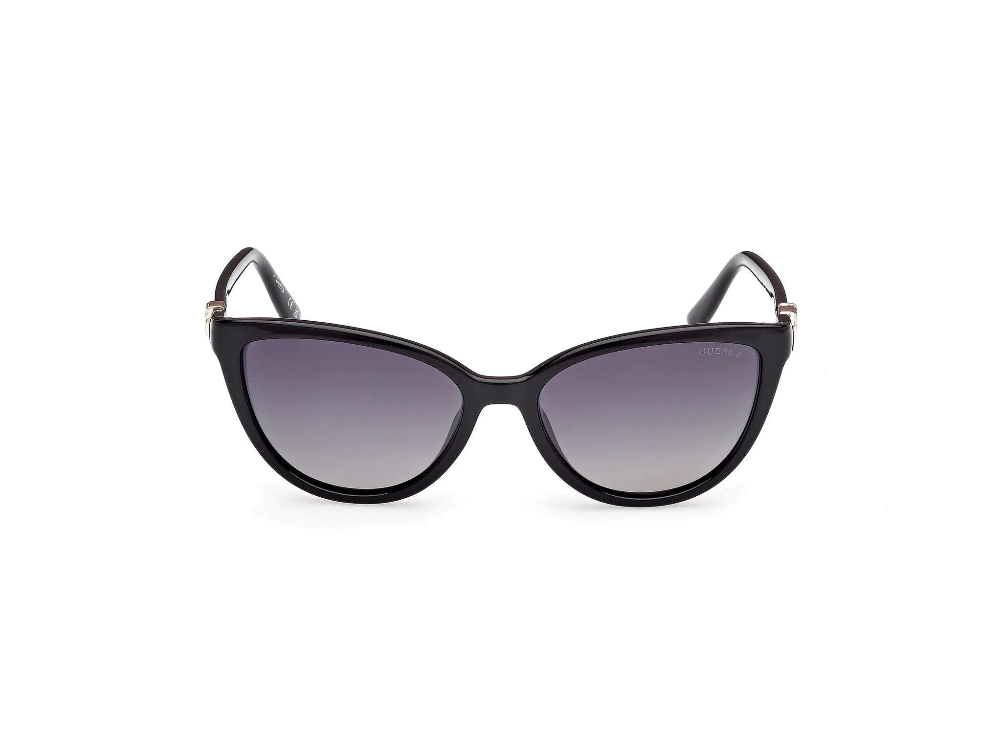Guess GU00189 01D Occhiali da sole Iniettato Nero Fumo Cat Eye Polarizzata - immagine 2