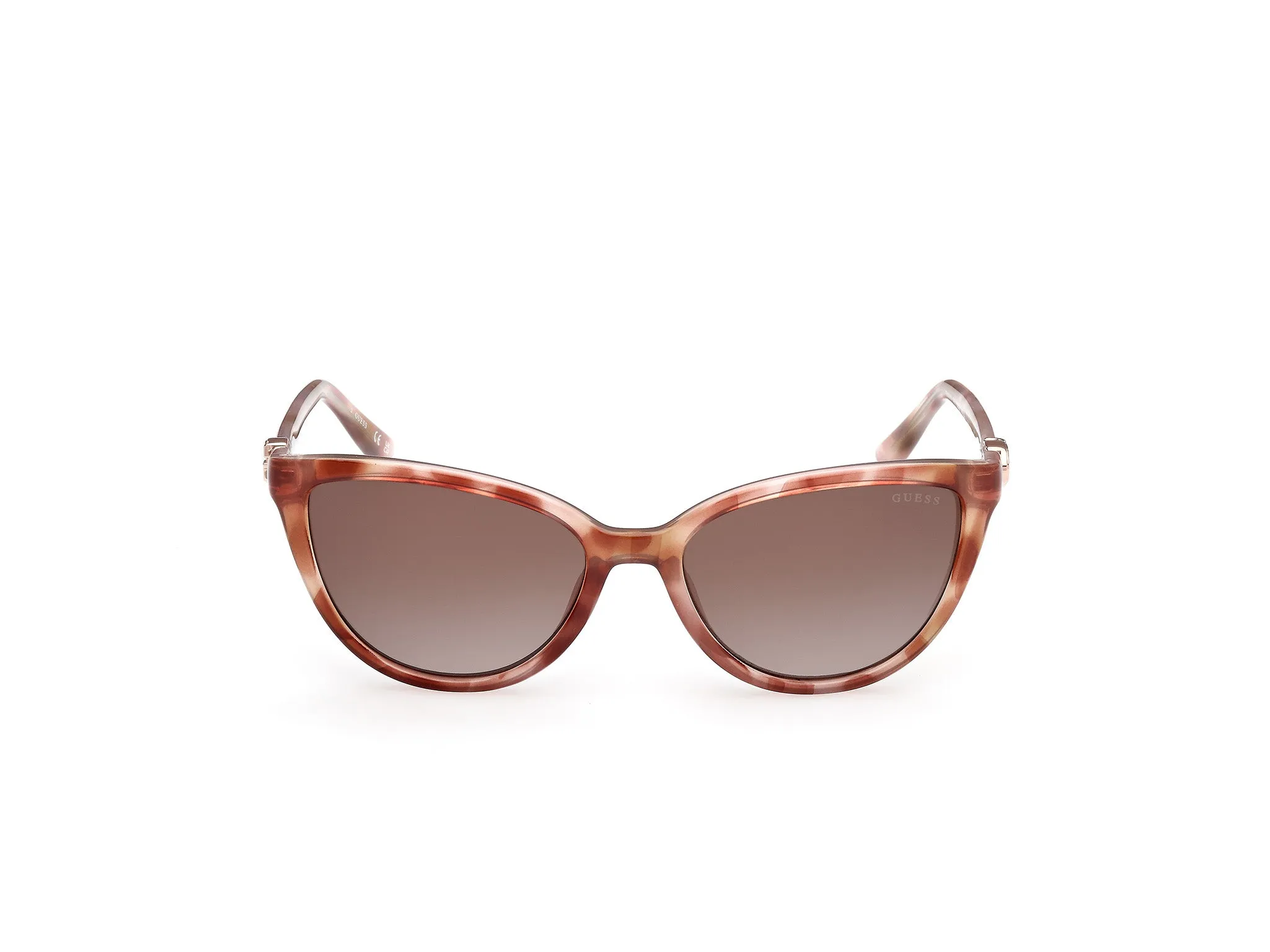 Guess GU00189 47F Occhiali da sole Iniettato Marrone Marrone Cat Eye Normale - immagine 2
