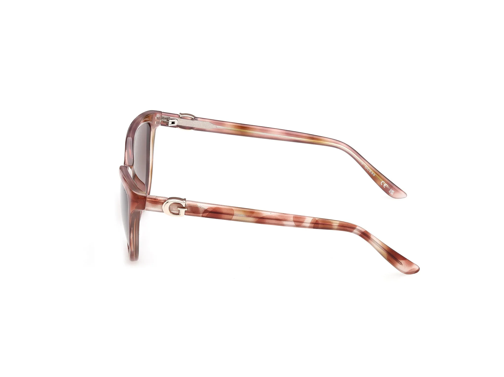 Guess GU00189 47F Occhiali da sole Iniettato Marrone Marrone Cat Eye Normale - immagine 3