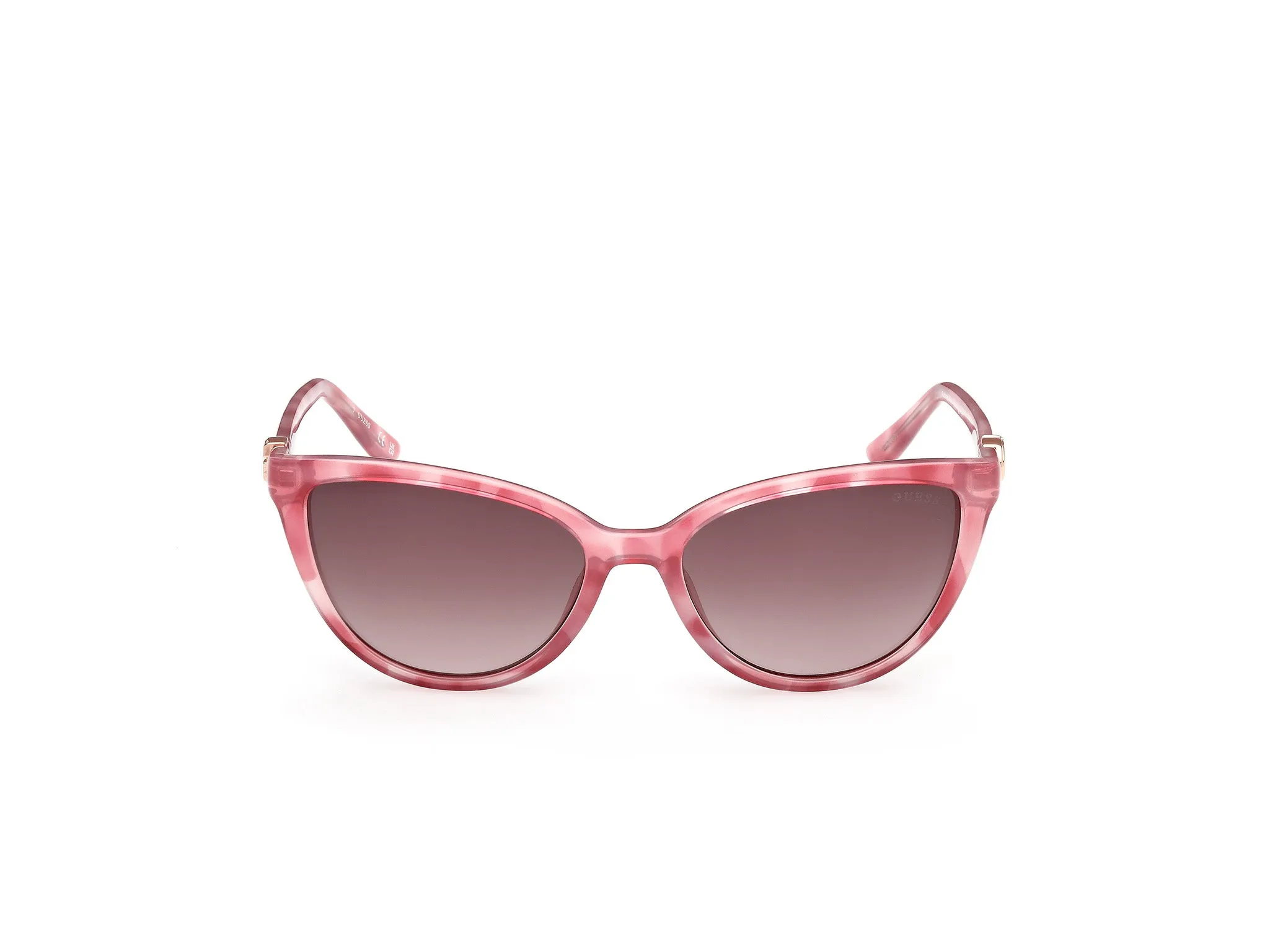 Guess GU00189 74F Occhiali da sole Iniettato Rosa Marrone Cat Eye Normale - immagine 2