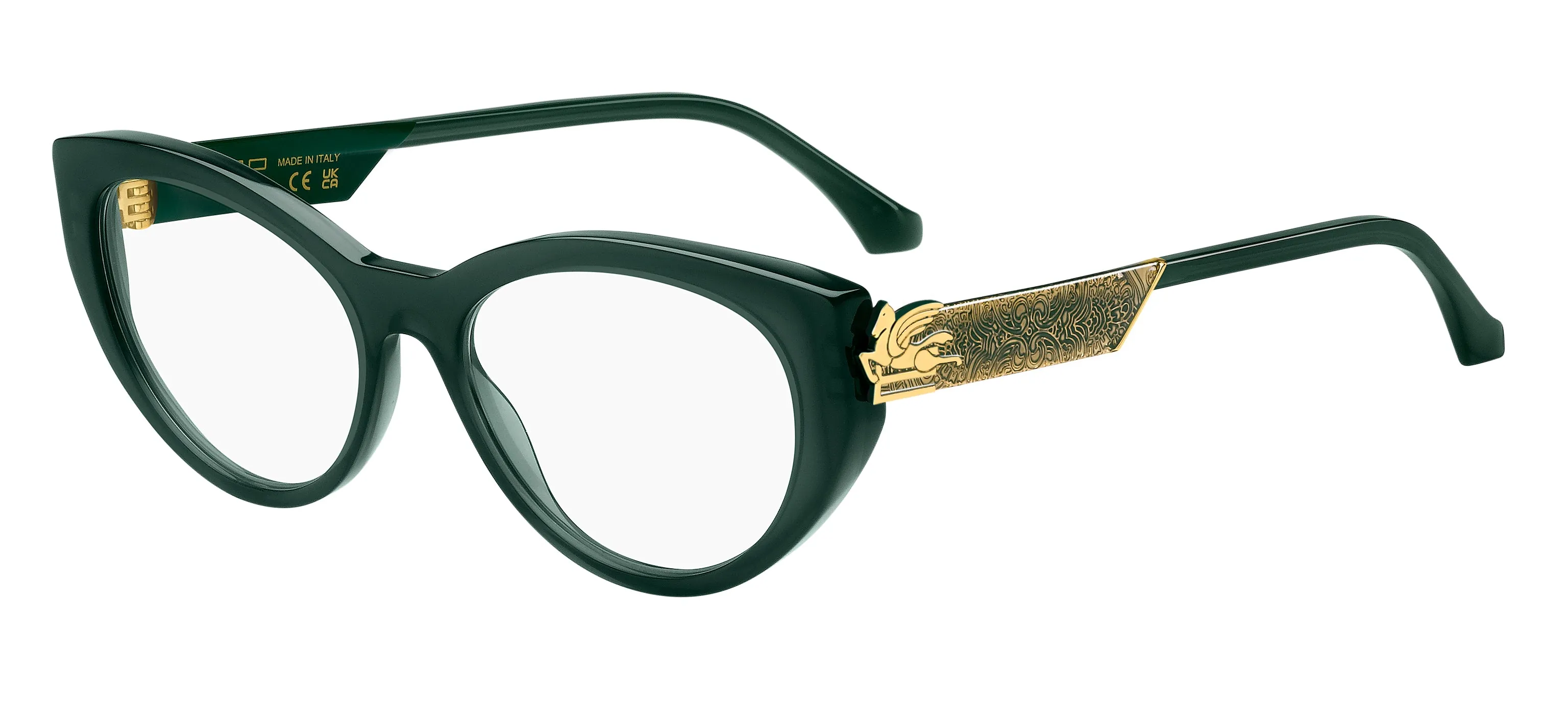 ETRO ETRO 0041 1ED/99 Montature da vista Acetato Verde Trasparente Cat Eye Normale - immagine 1