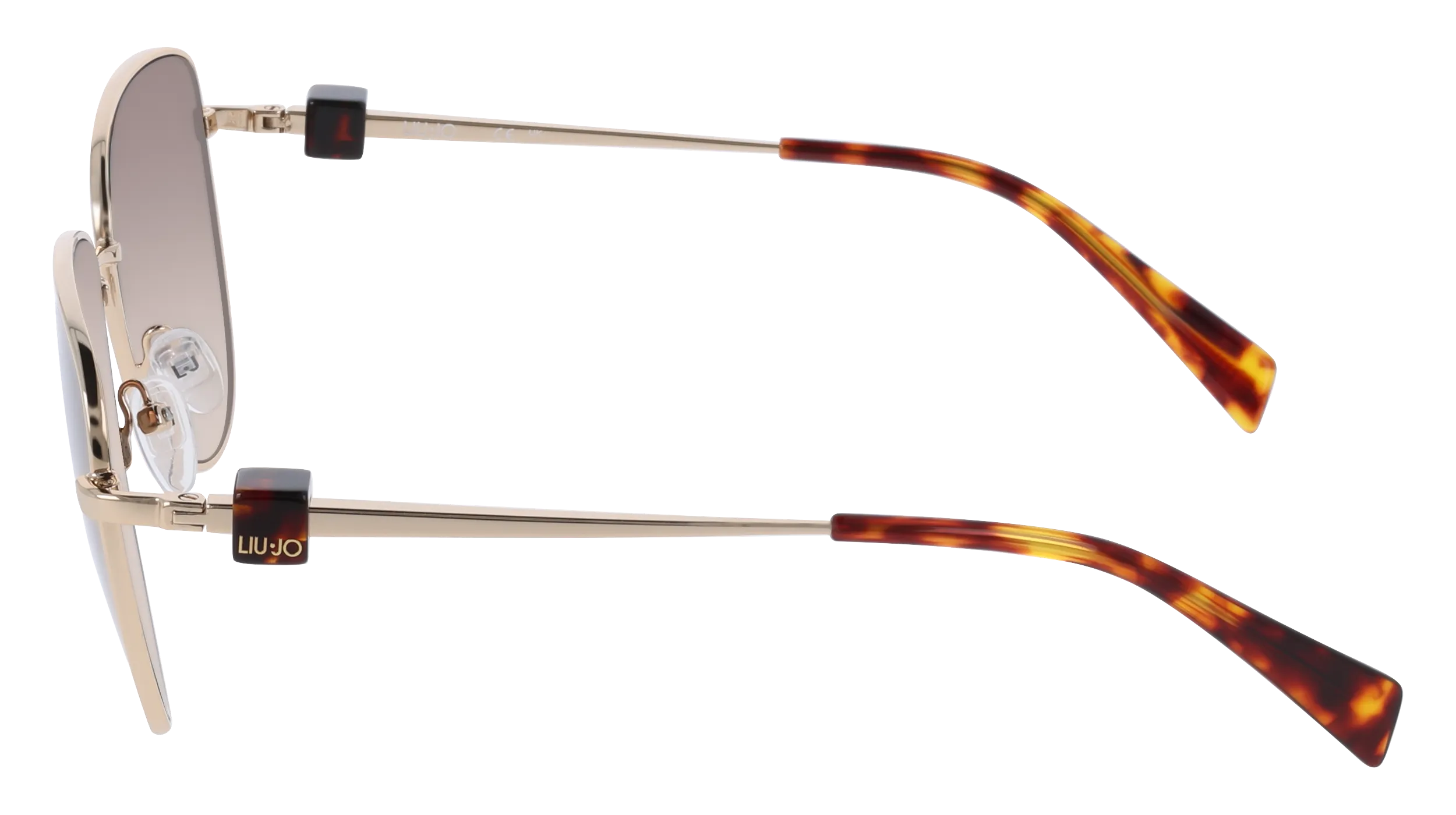 Liu Jo LJ161S 731 Occhiali da sole Metallo Oro Pilot Normale - immagine 3