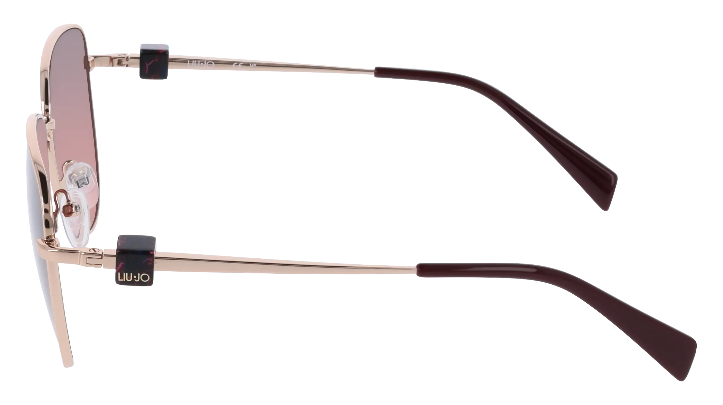 Liu Jo LJ161S 770 Occhiali da sole Metallo Oro Pilot Normale - immagine 3