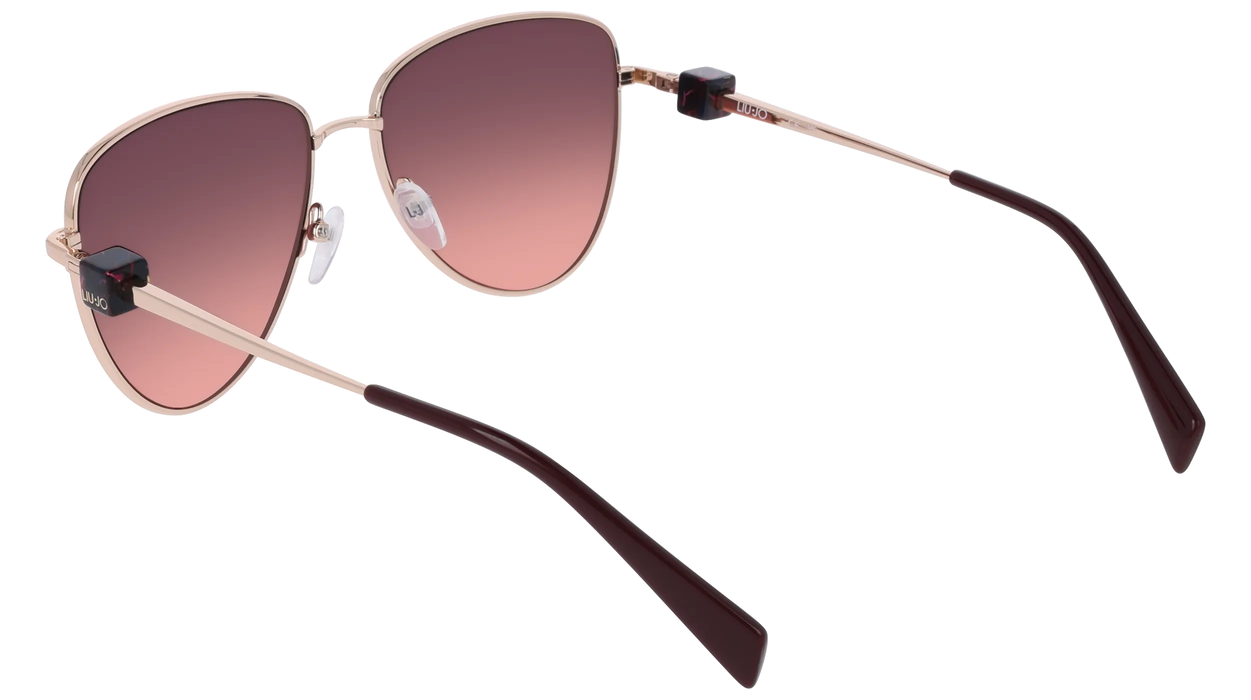 Liu Jo LJ161S 770 Occhiali da sole Metallo Oro Pilot Normale - immagine 4
