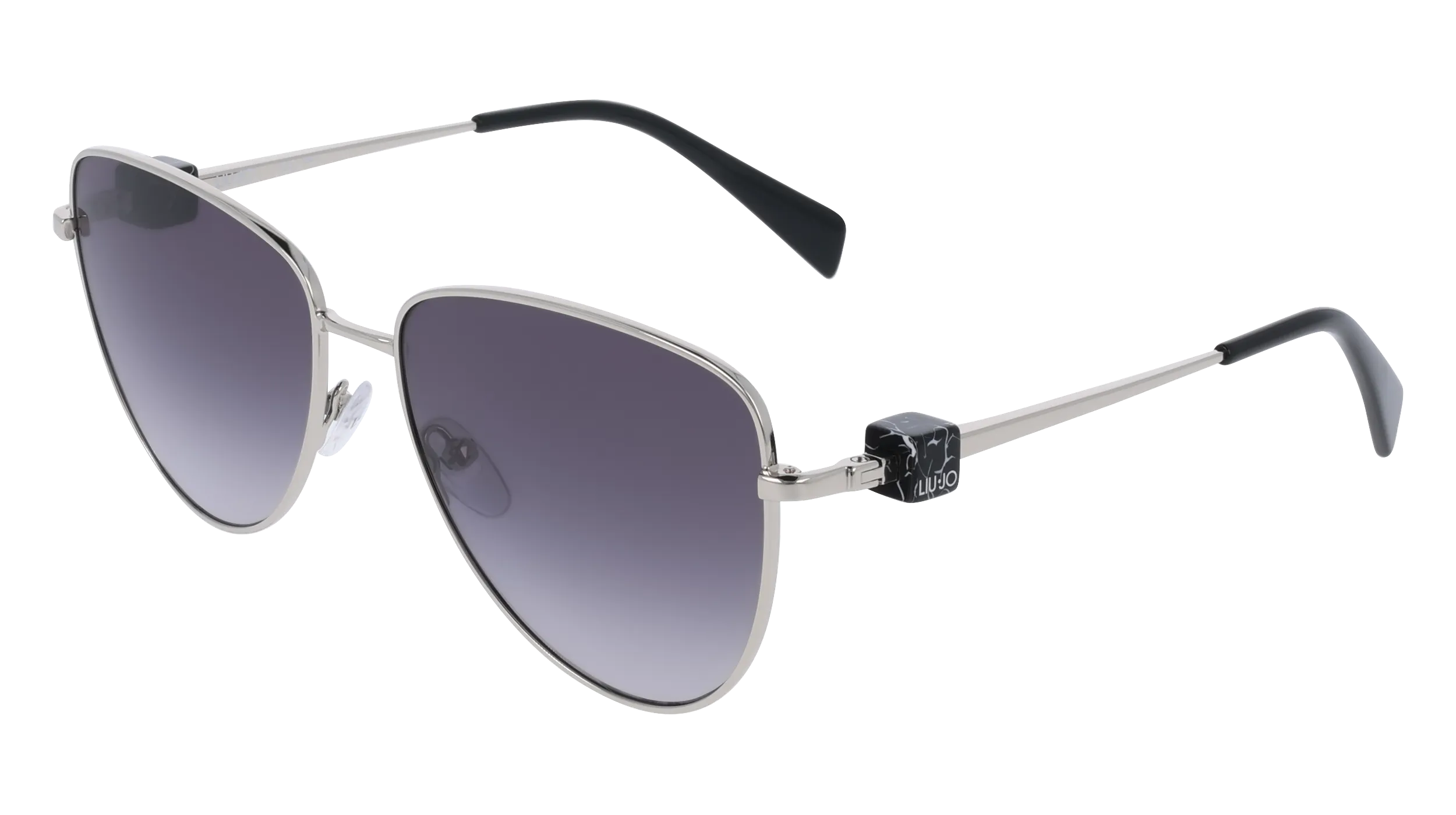 Liu Jo LJ161S 040 Occhiali da sole Metallo Argento Pilot Normale - immagine 1