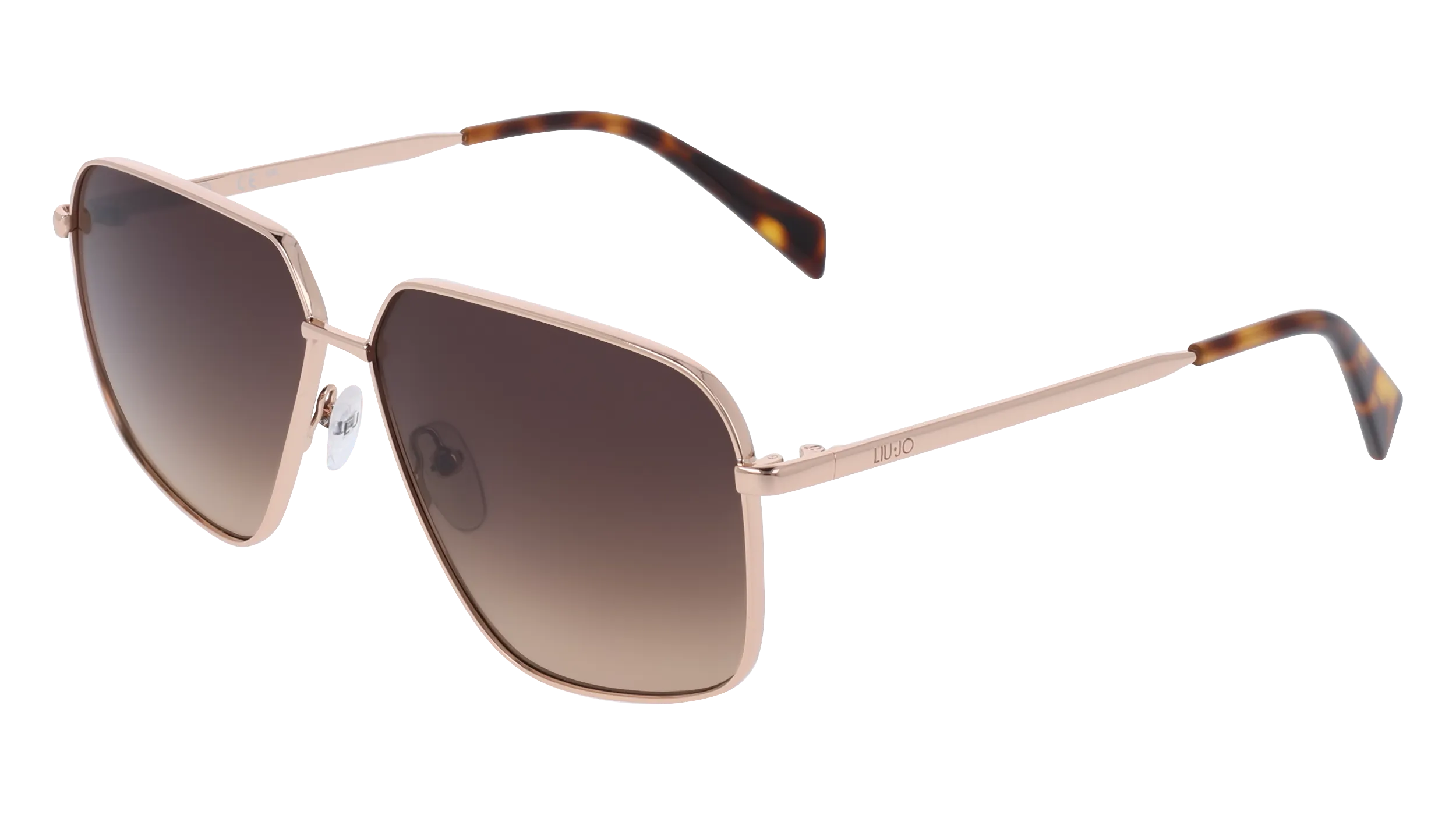 Liu Jo LJ162S 770 Occhiali da sole Metallo Oro Pilot Normale - immagine 1