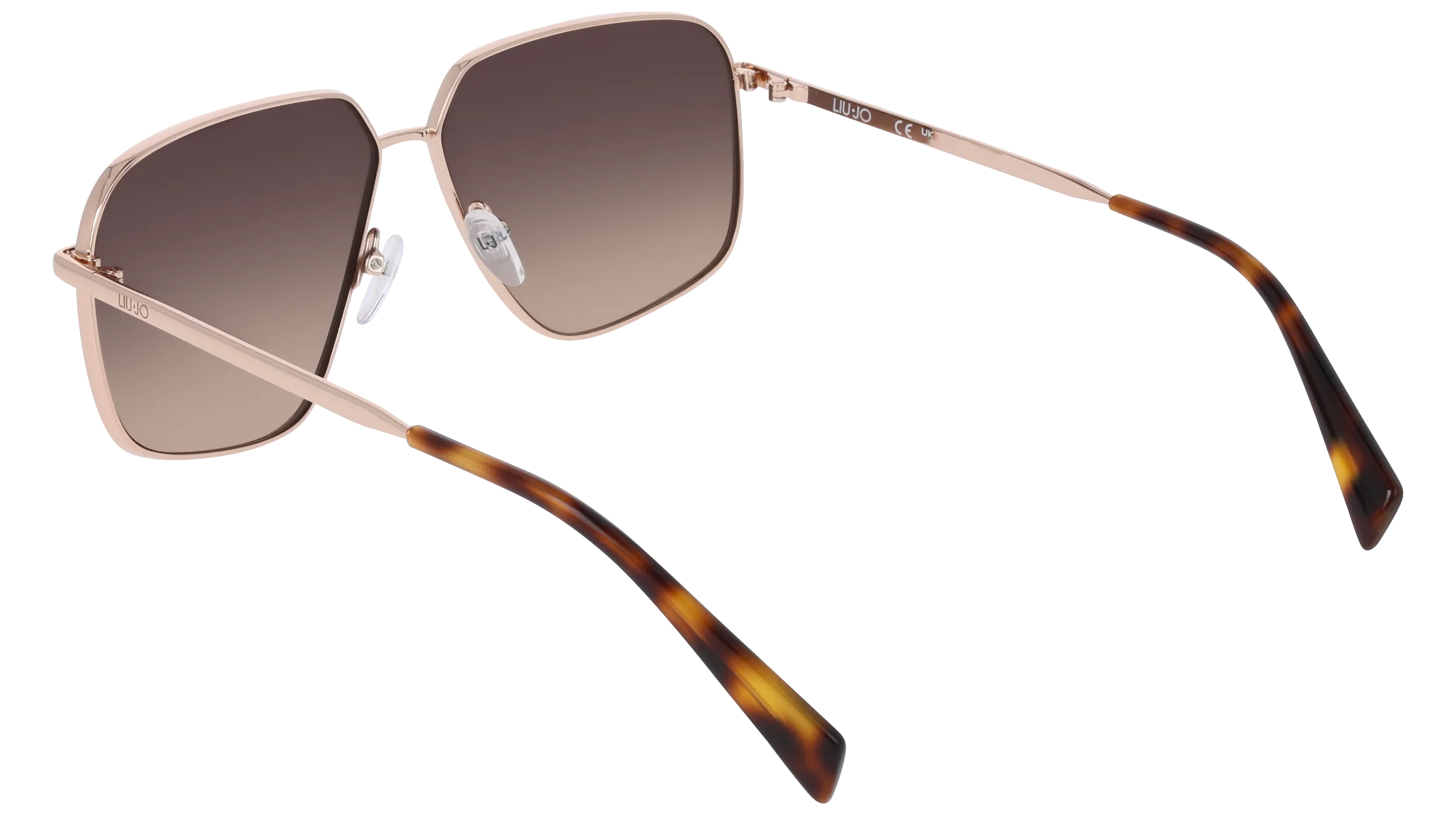 Liu Jo LJ162S 770 Occhiali da sole Metallo Oro Pilot Normale - immagine 4