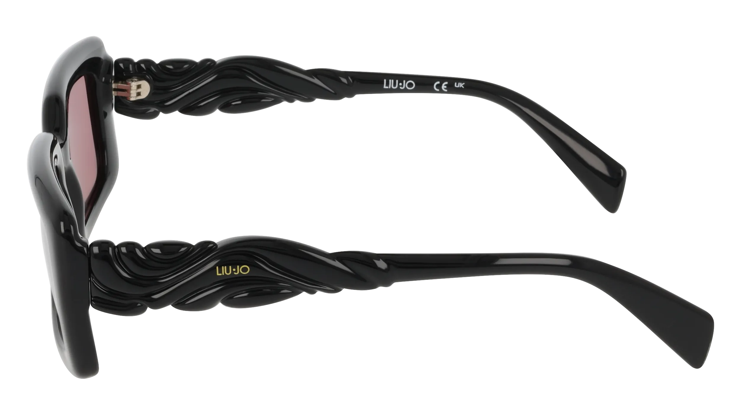 Liu Jo LJ806S 001 Occhiali da sole Bio-iniettato Nero Rosso Squadrata Normale - immagine 3